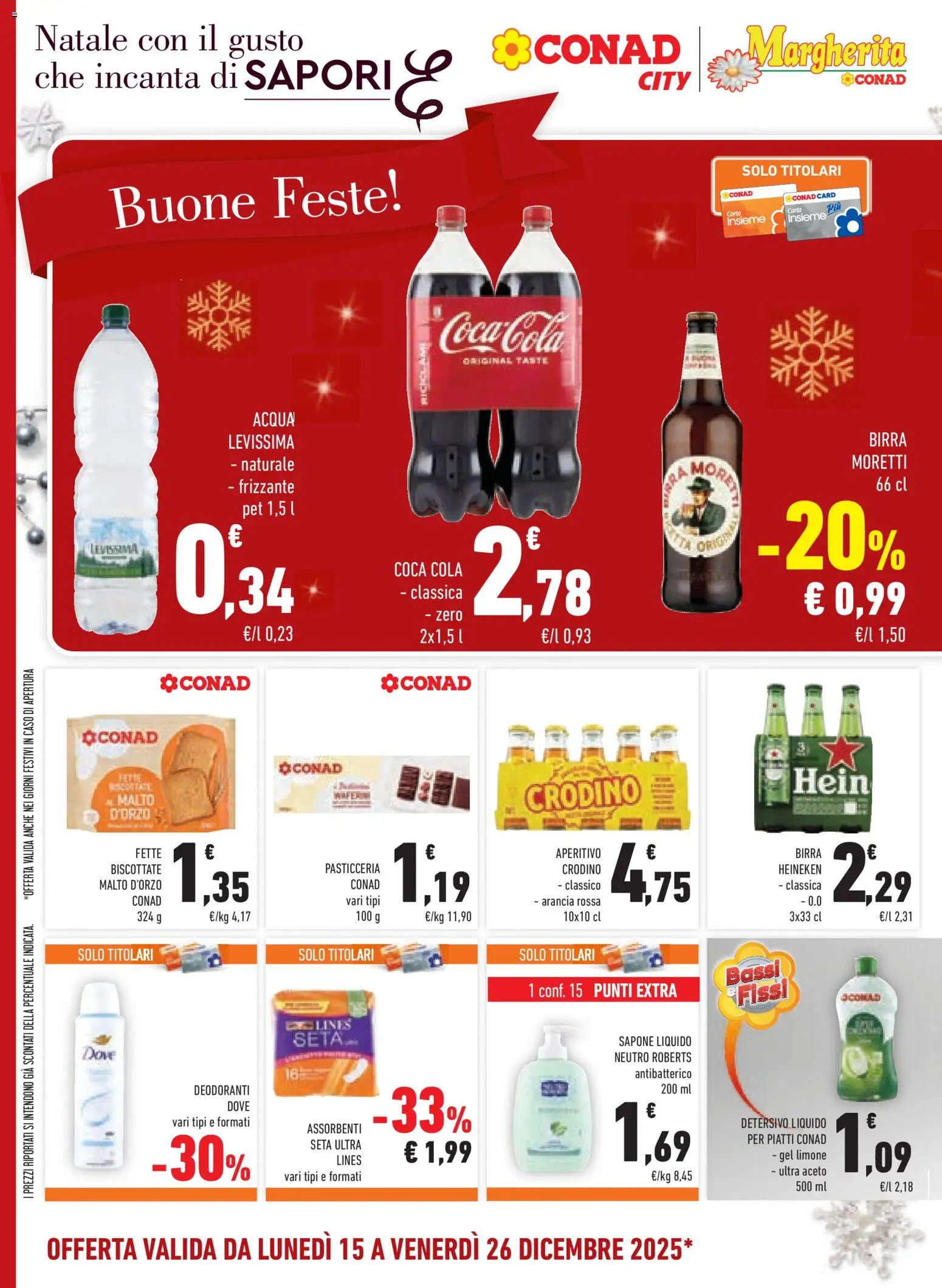 Volantino Conad del 15.12.2025 | Pagina: 24 | Prodotti: Limone, Arancia, Fette biscottate, Heineken