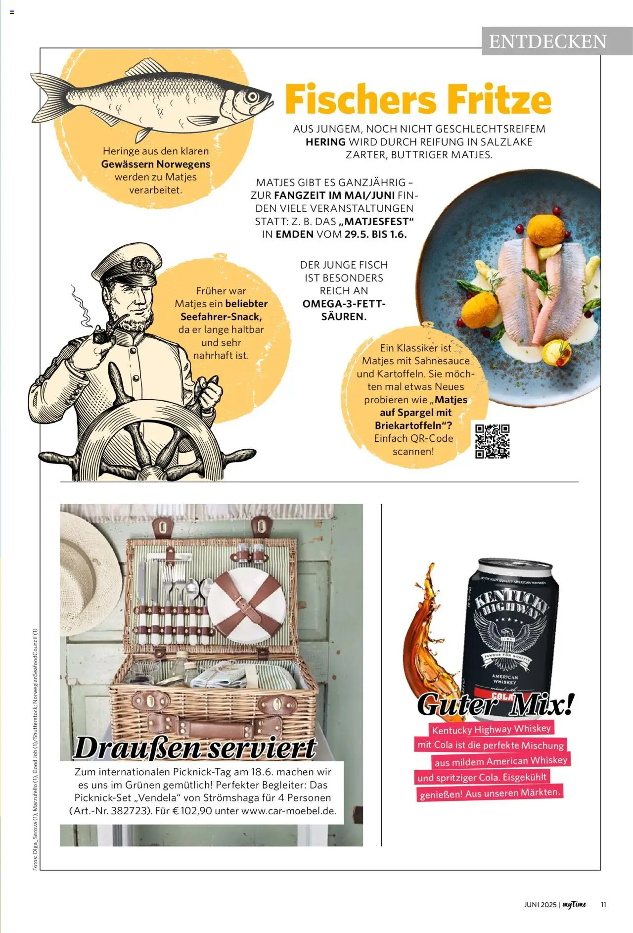 Combi - myTime Juni 2025 - gültig ab dem 01.06.2025 | Seite: 11 | Produkte: Cola, Spargel, Fisch, Whiskey