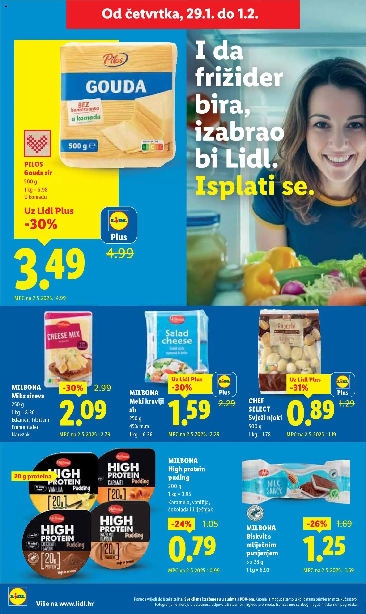 Lidl katalog | vrijedi od 26.01.2026 | Stranica: 44 | Proizvodi: Puding, Narezak, Lješnjak, Gouda