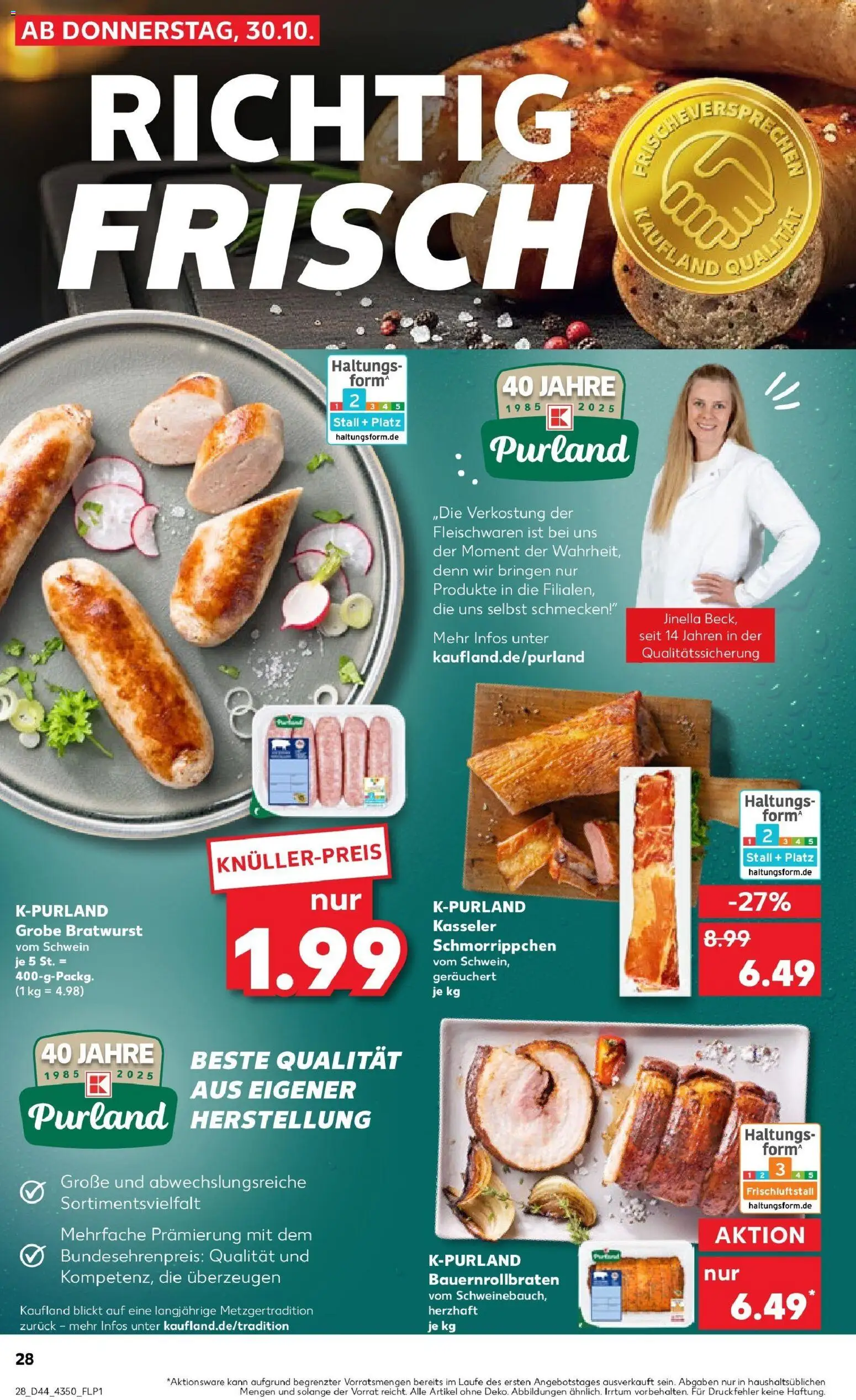 Kaufland prospekt Radebeul	 – gültig ab 30.10.2025 | Seite: 28 | Produkte: Bratwurst