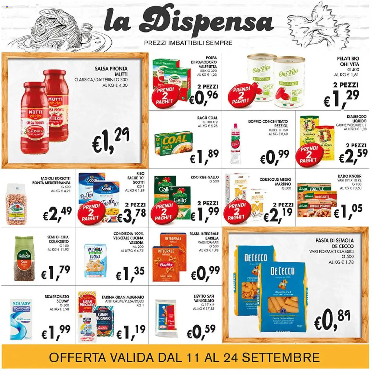 Volantino Coal del 11.09.2025 | Pagina: 13 | Prodotti: Fagioli, Tubo, Funghi, Mutti