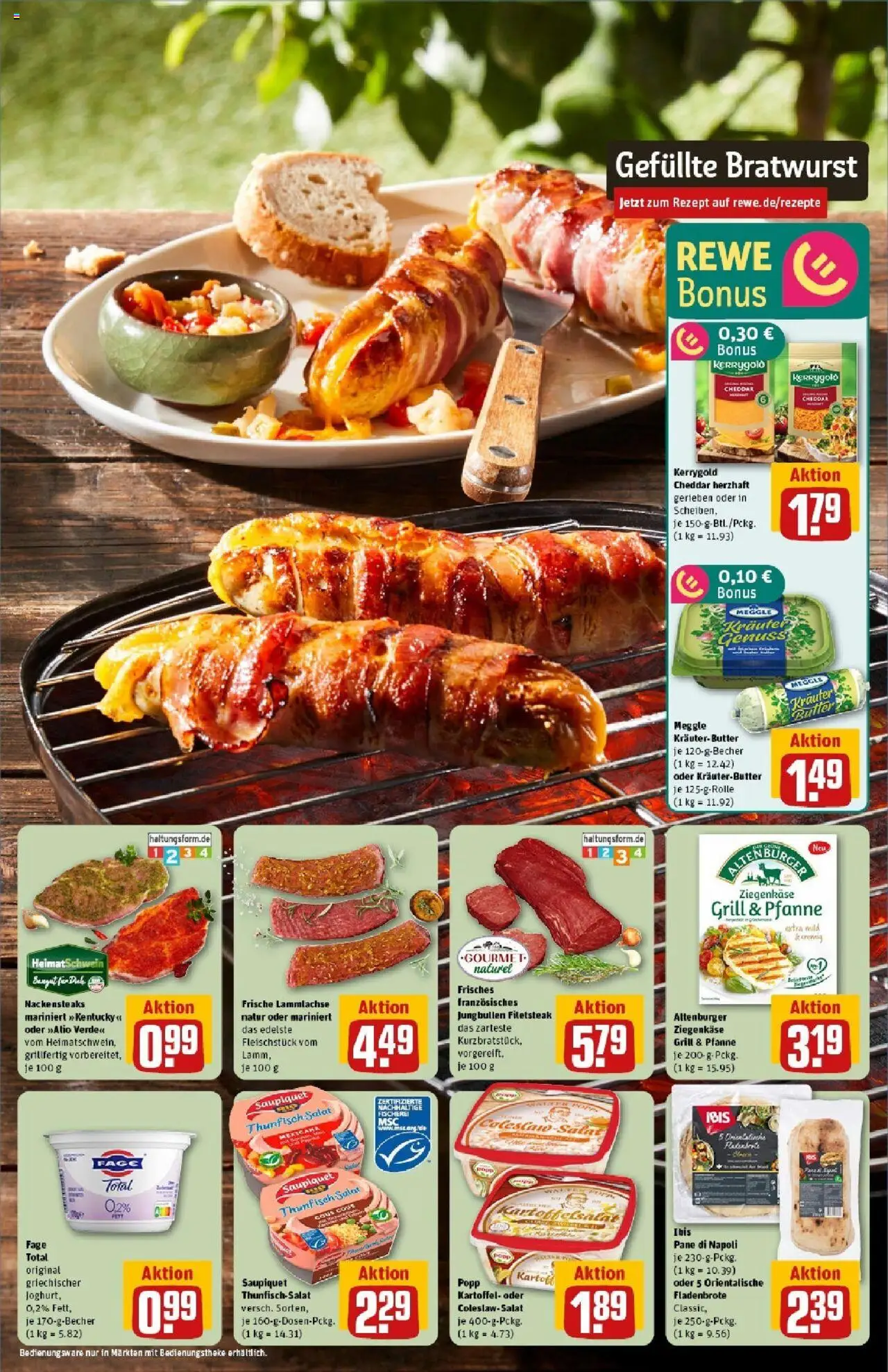 Rewe prospekt Duisburg / Duissern	 - gültig ab dem 01.06.2025 | Seite: 15 | Produkte: Grill, Thunfisch, Kräuterbutter, Steak