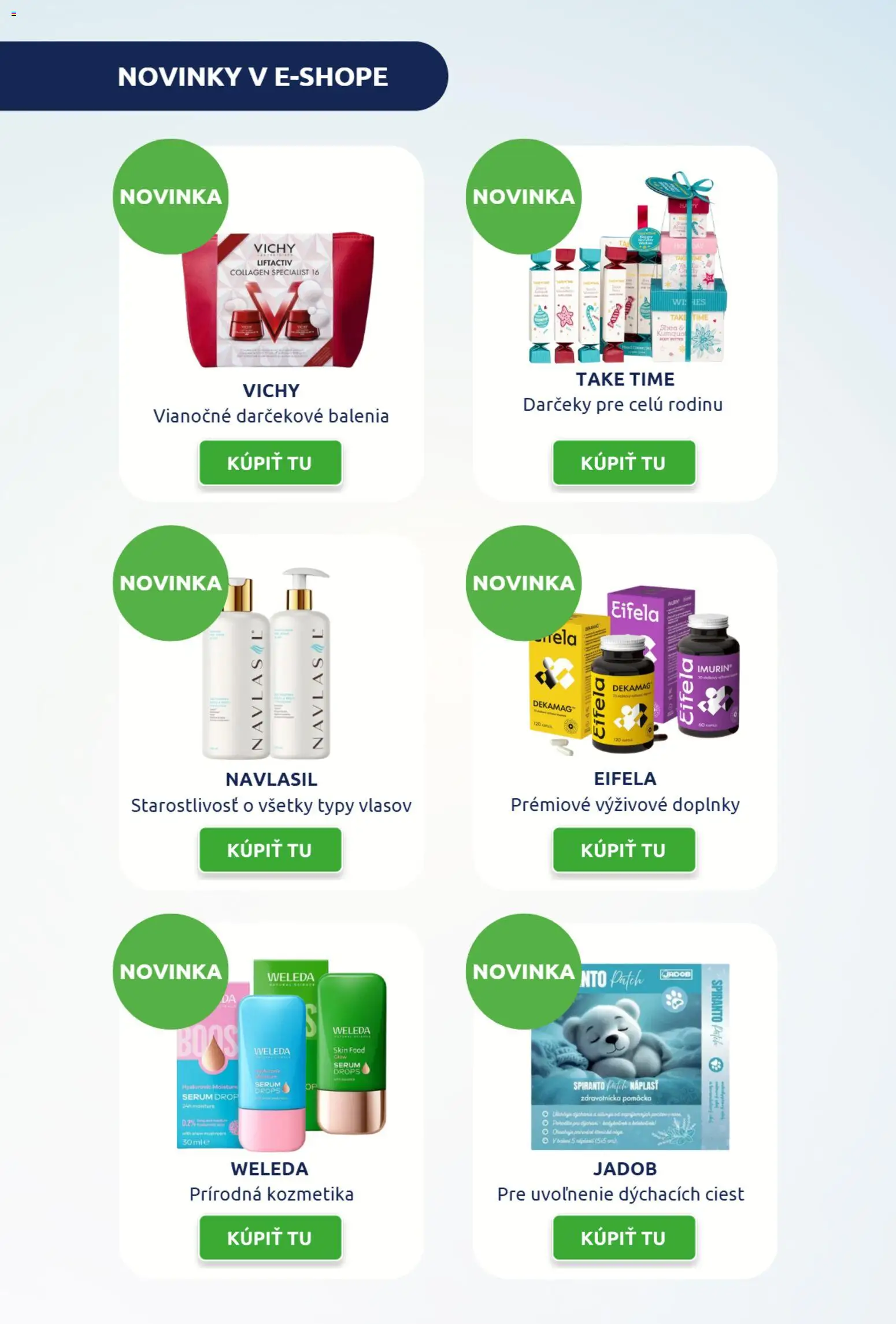 Nové BENU Lekáreň akcie – leták je platný od 01.11.2025 | Strana: 4 | Produkty: Vichy, Weleda