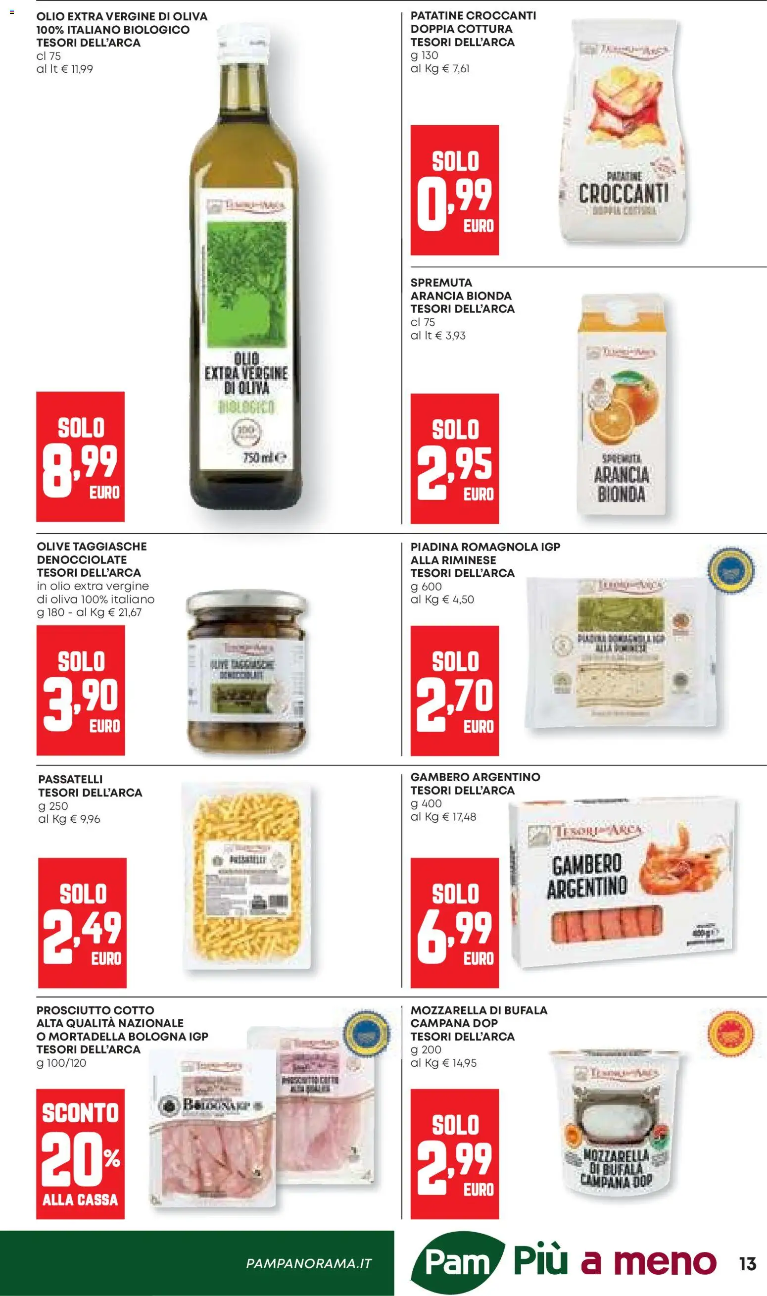 Volantino Panorama del 26.03.2026 | Pagina: 13 | Prodotti: Mozzarella, Olio, Olive, Piadina