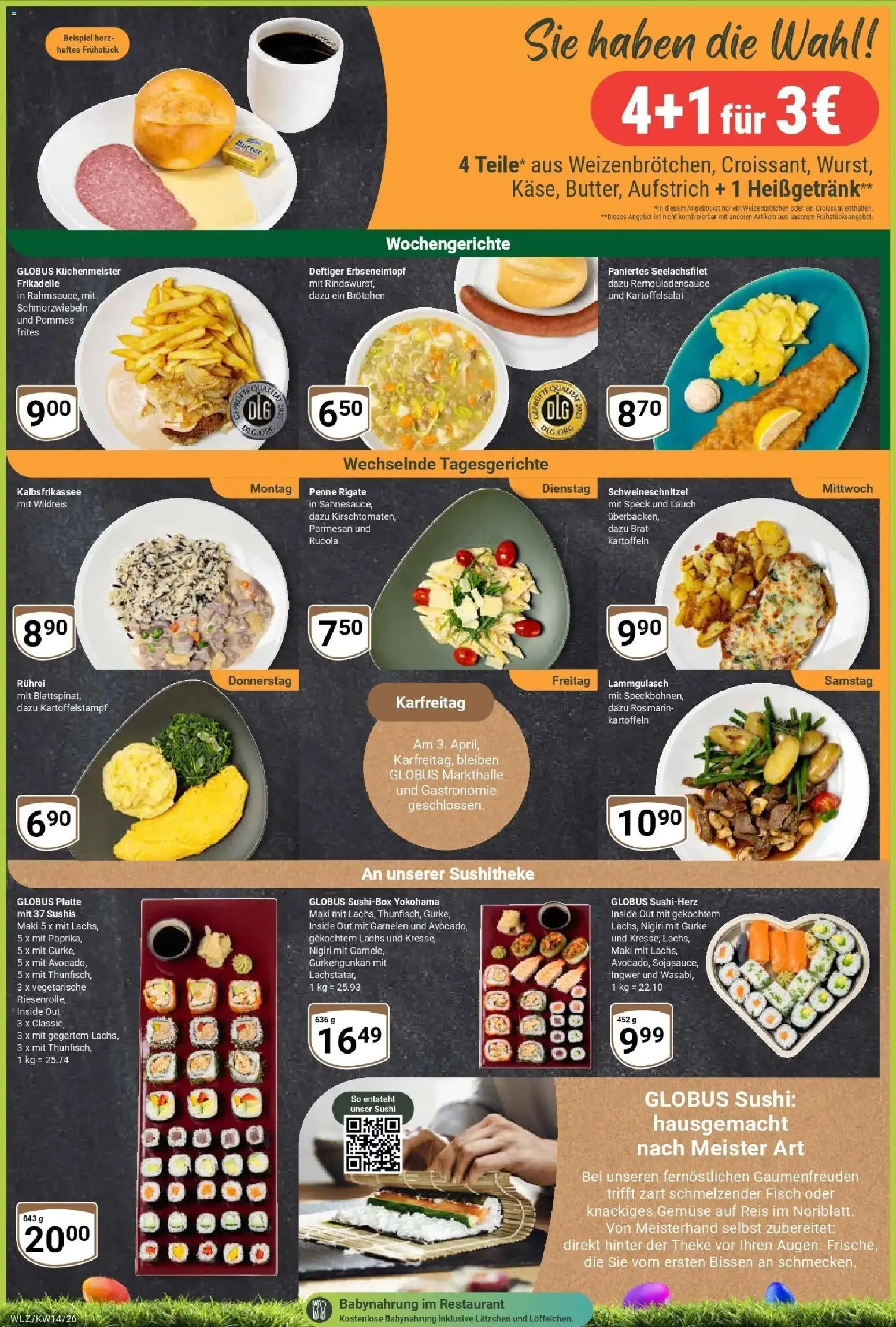 Globus prospekt Weischlitz	 – gültig ab 30.03.2026 | Seite: 6 | Produkte: Garnelen, Croissant, Kartoffeln, Reis