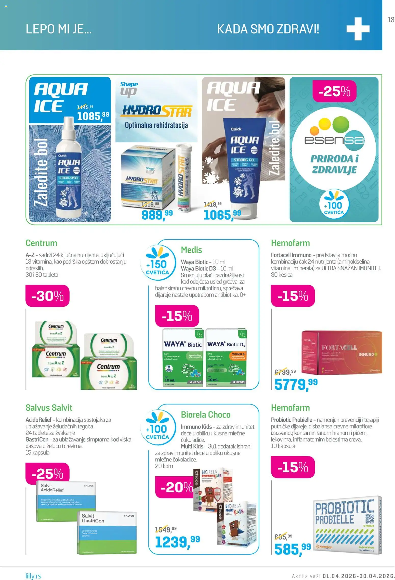 Lilly drogerie katalog - važi od 01.04.2026 | Strana: 13
