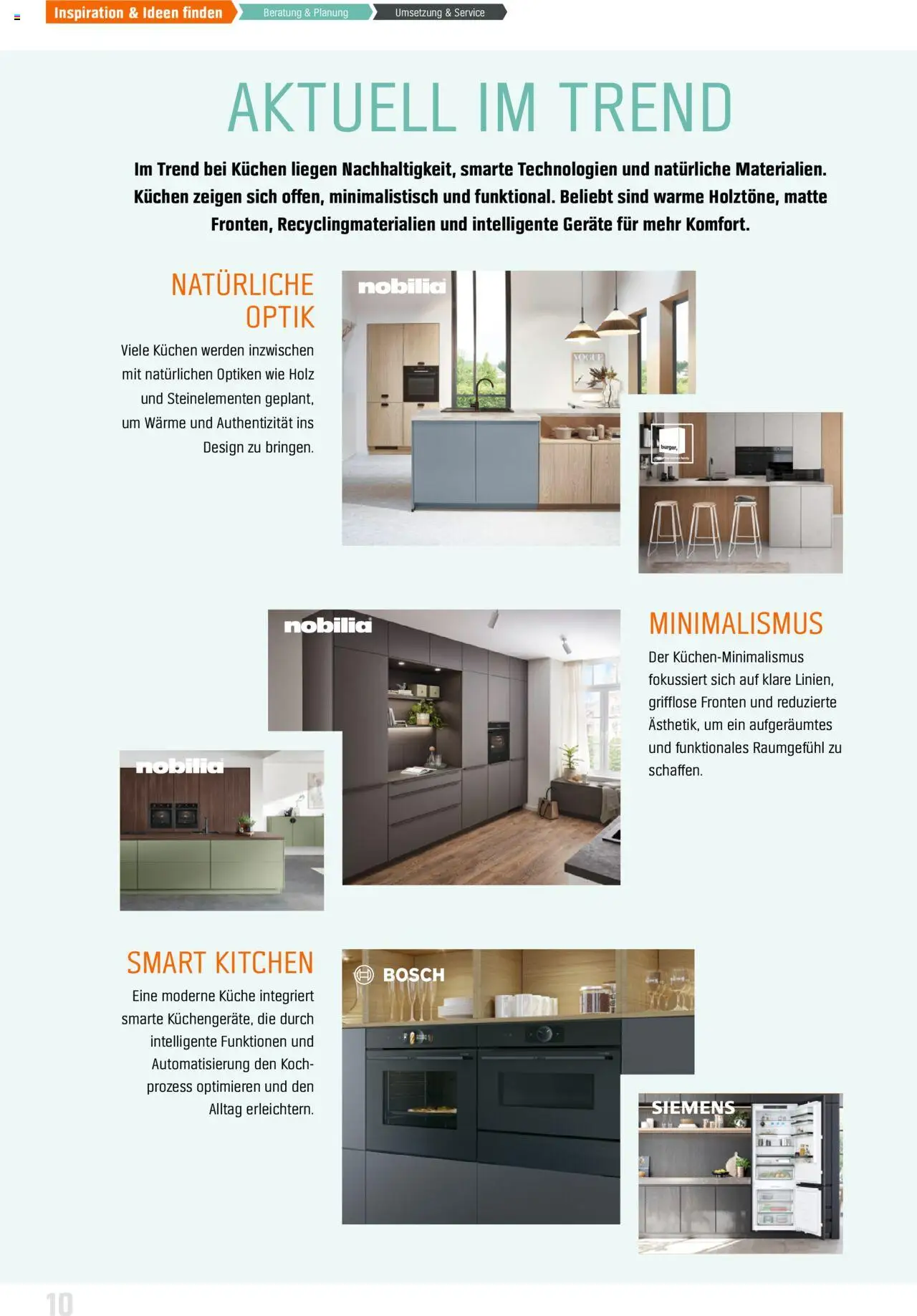 Obi - Markenküchen nach Maß - gültig ab dem 31.07.2025 | Seite: 10 | Produkte: Bosch, Siemens, Küche, Kuchen