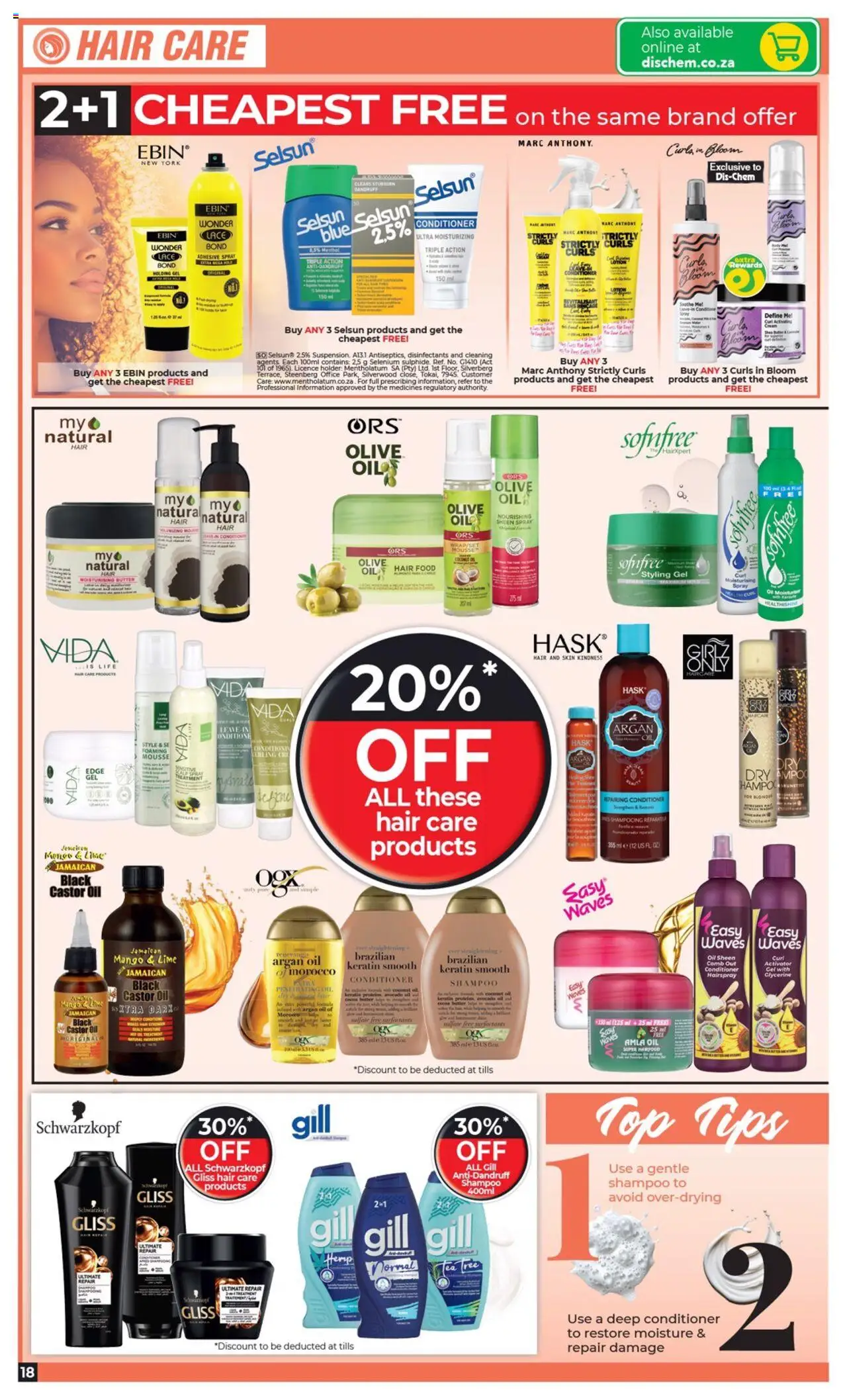 Dis-Chem Big Savings Big Value │ valid from 17.06.2025 | Page: 18 | Products: Shampoo, Mango, Lime, Lotion