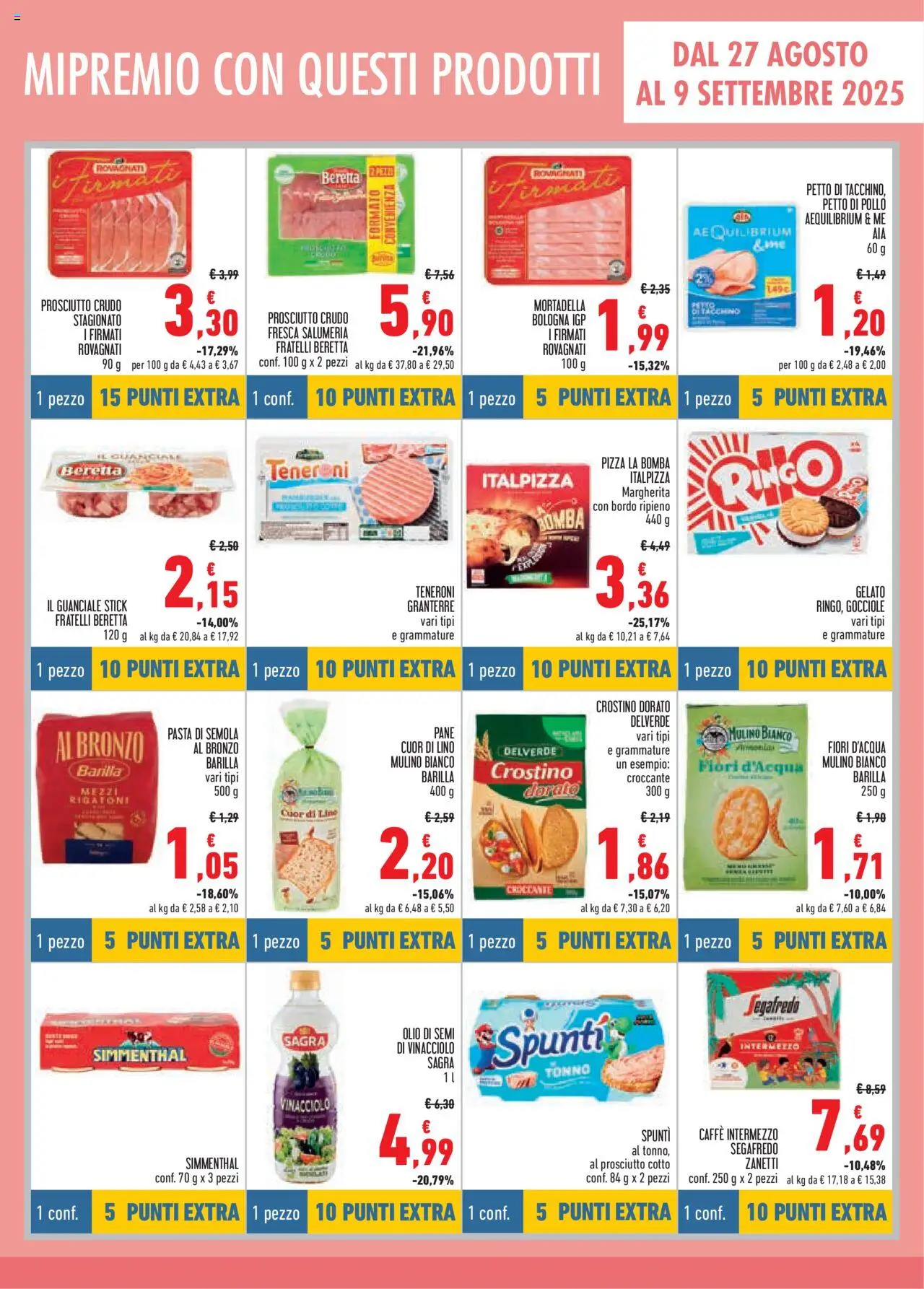 Volantino Conad del 13.08.2025 | Pagina: 9 | Prodotti: Petto di Pollo, Gelato, Tonno, Mortadella