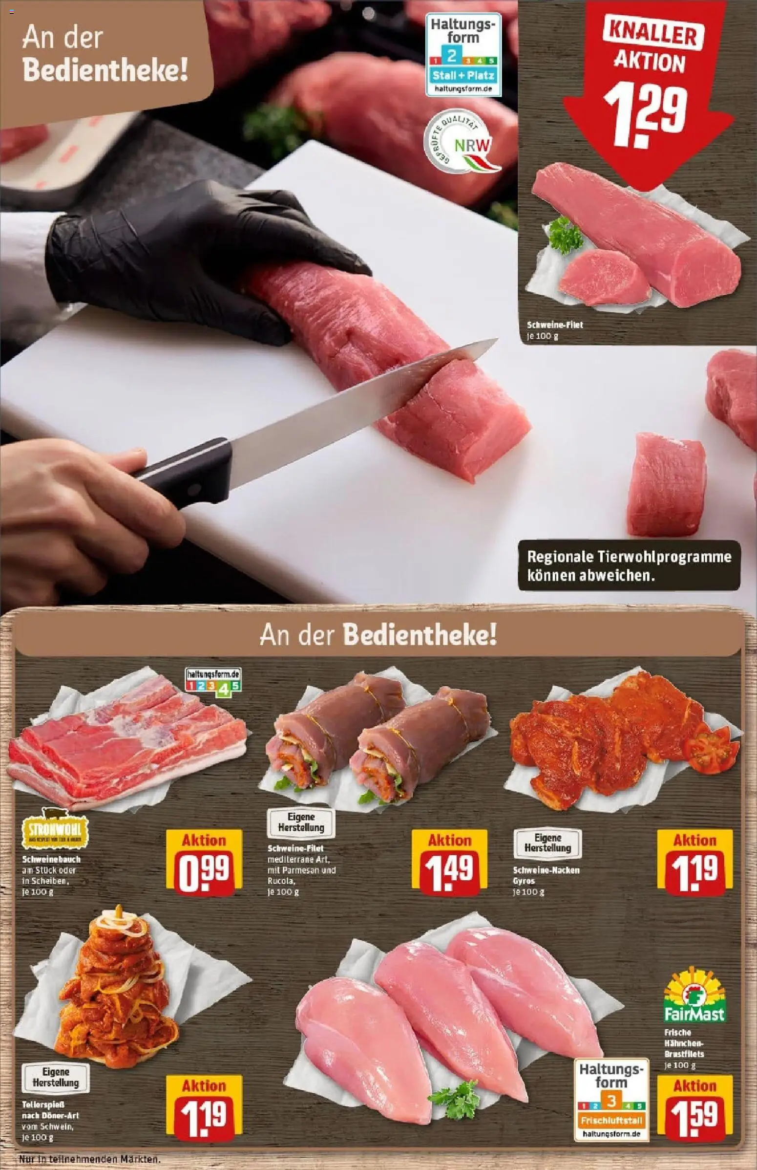 Rewe prospekt Kall	 – gültig ab 26.10.2025 | Seite: 12 | Produkte: Hahnchen, Schweinenacken, Schweinefilet, Gyros