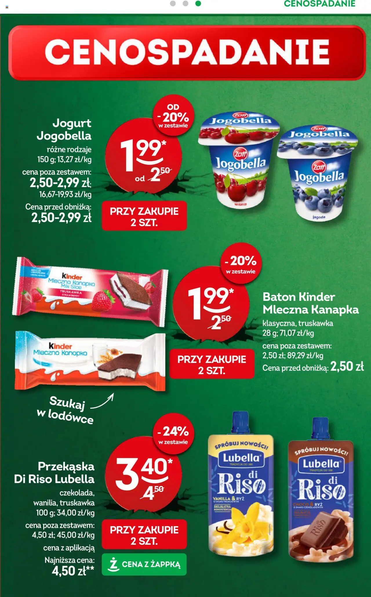 Żabka Gazetka od 08.10.2025 | Strona: 12 | Produkty: Baton, Jogurt, Ryż