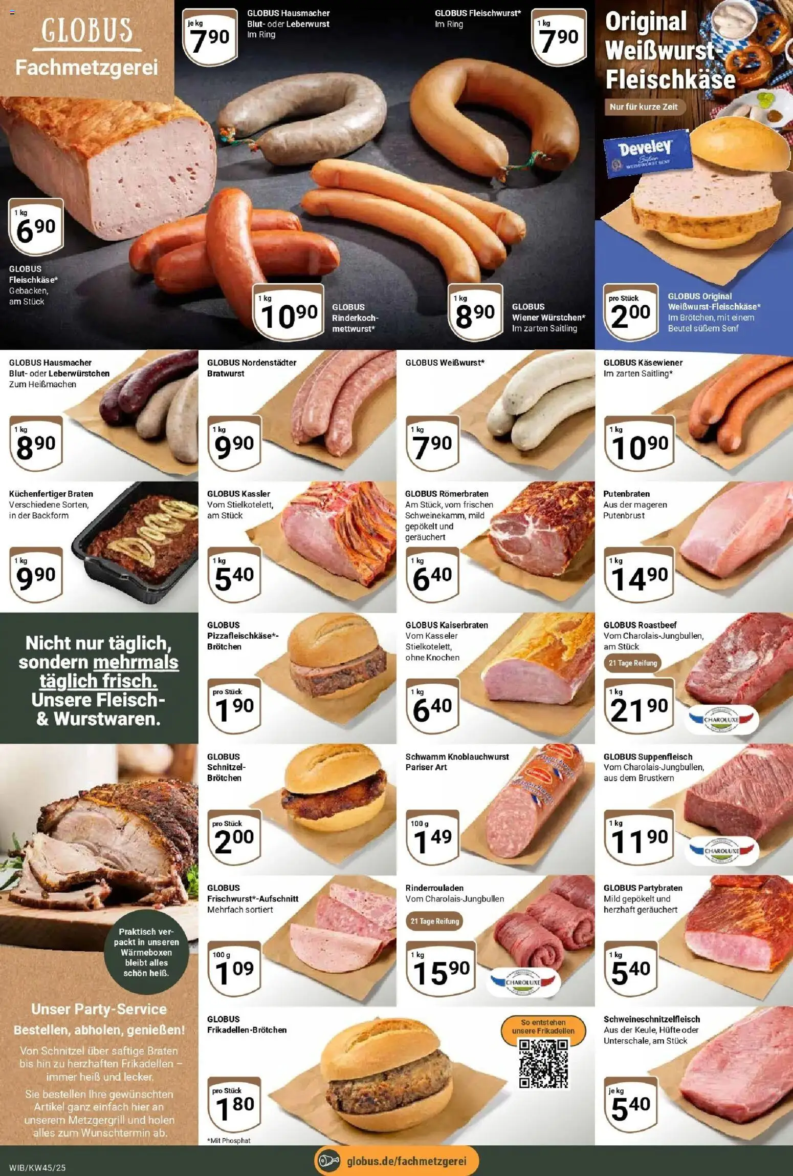 Globus prospekt Wiesbaden-Nordenstadt	 – gültig ab 02.11.2025 | Seite: 8 | Produkte: Rinderrouladen, Schnitzel, Roastbeef, Suppenfleisch