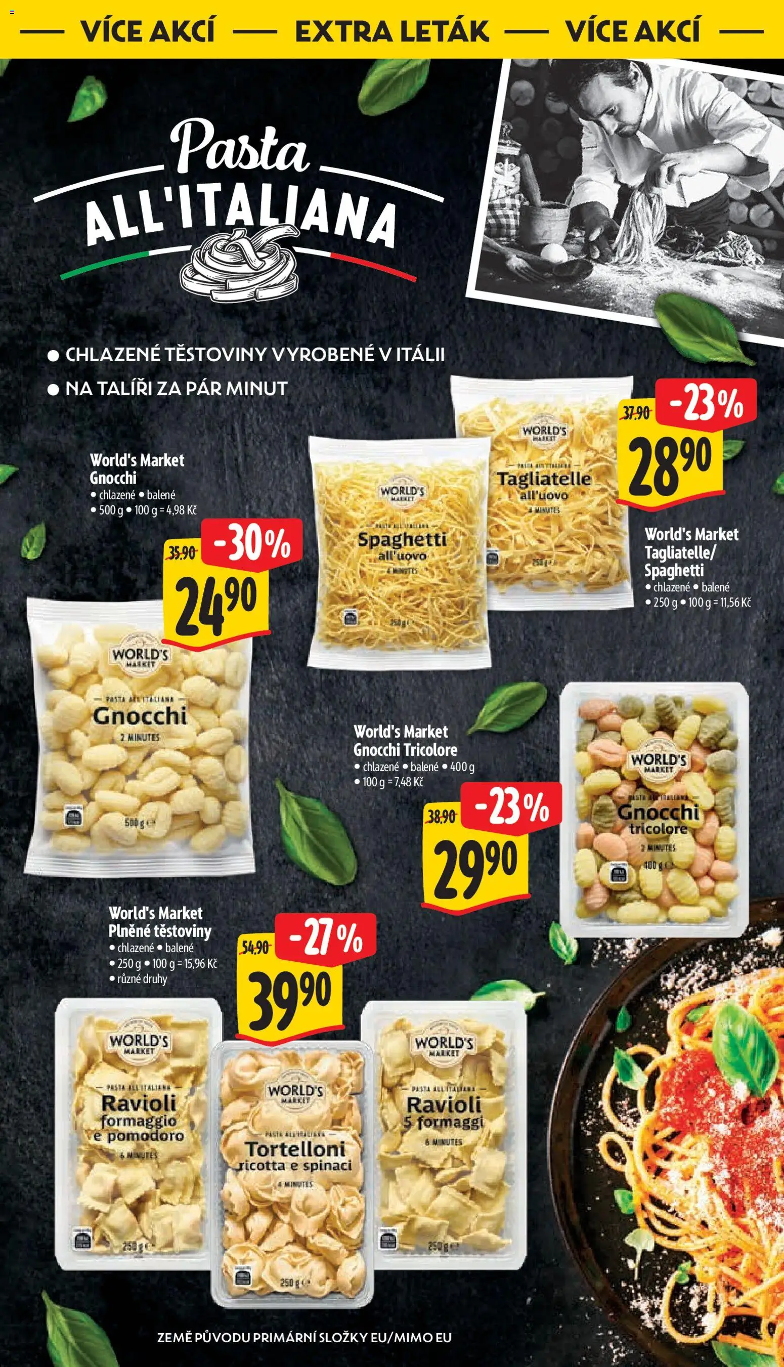 Albert leták - Supermarket od 14.01.2026 | Strana: 33 | Produkty: Ricotta, Těstoviny, Ravioli, Gnocchi