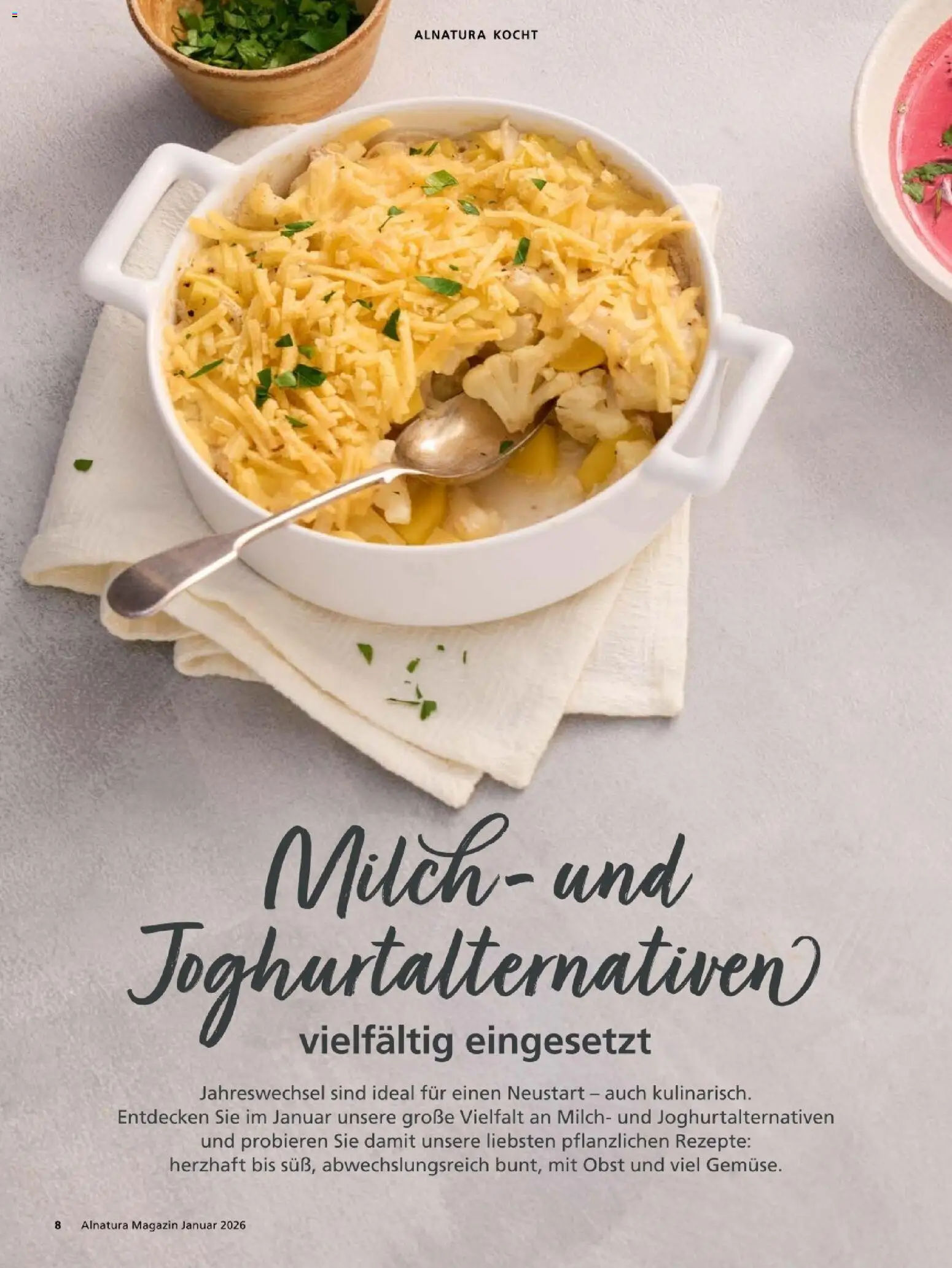 Alnatura Prospekt – gültig ab 01.01.2026 | Seite: 8 | Produkte: Milch, Obst