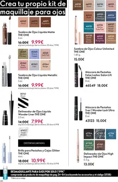 Vista previa Oriflame - Catálogo Campaña 1 válido desde el 31.12.2025 | Página: 30 | Productos: Máscara, Delineador de ojos, Delineador, Sombra de ojos