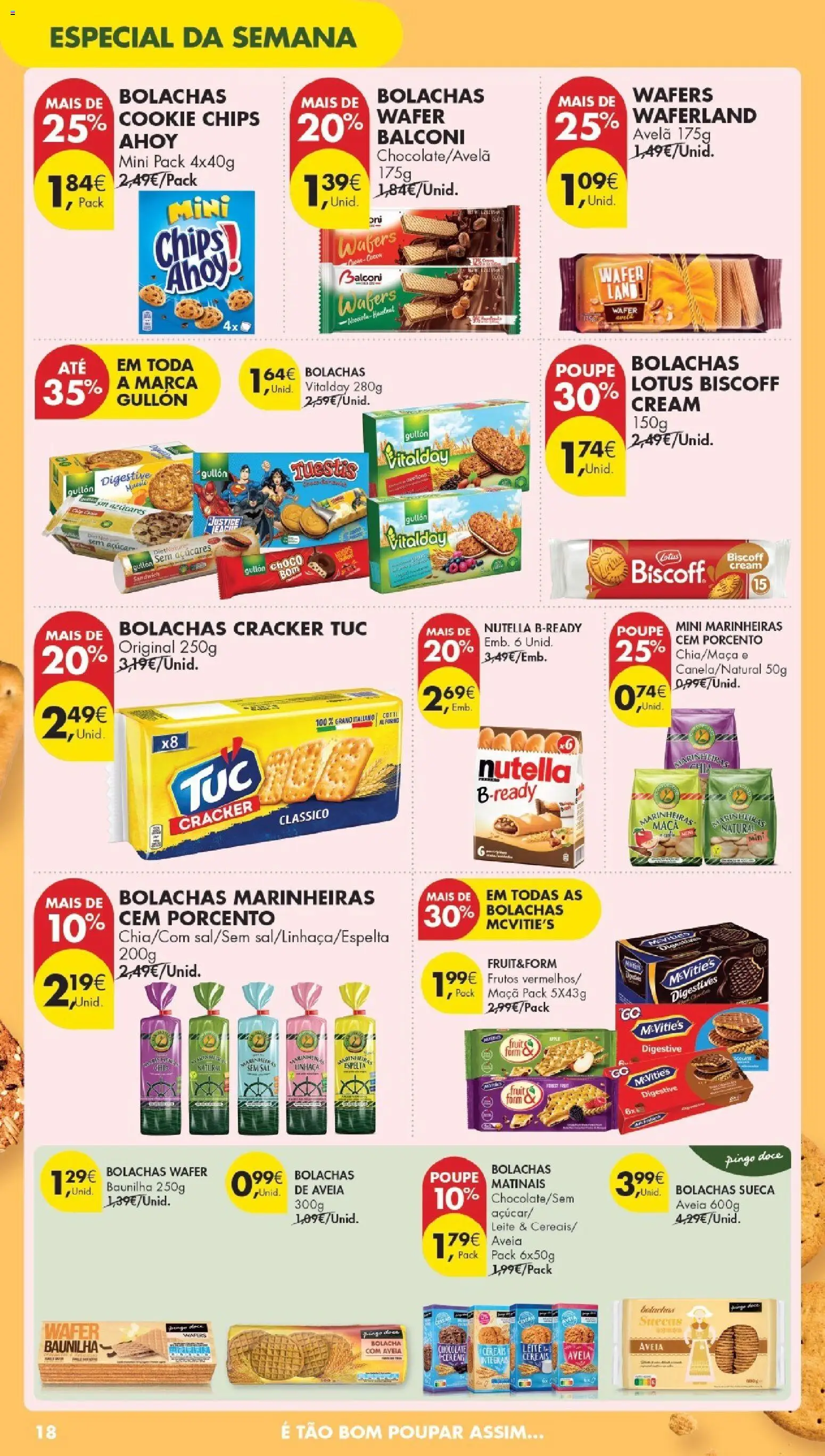 Pingo Doce Poupe Esta Semana Madeira │ válido de 07.04.2026 | Página: 18 | Produtos: Aveia, Sal, Leite, Maça