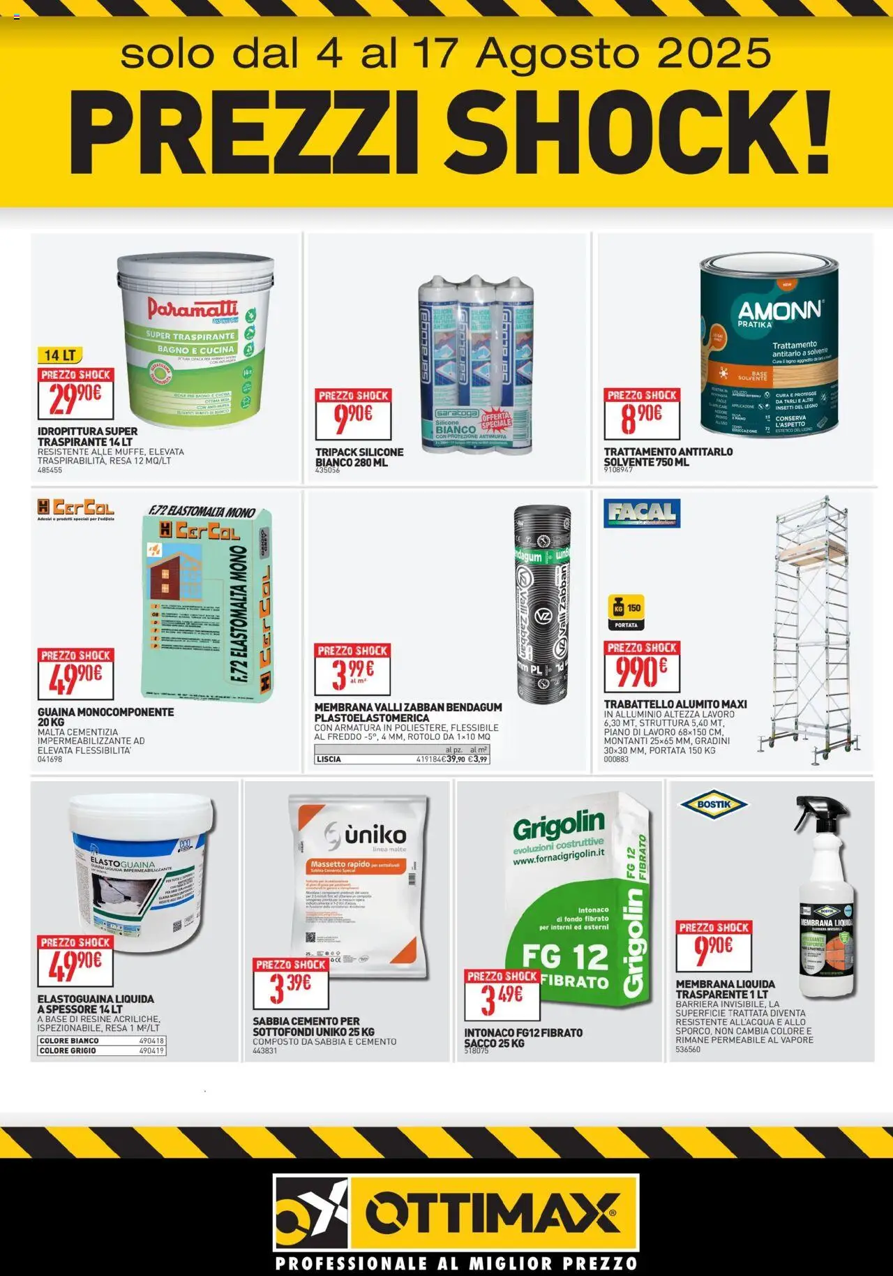 Volantino Ottimax del 04.08.2025 | Pagina: 3 | Prodotti: Silicone, Alluminio, Bagno