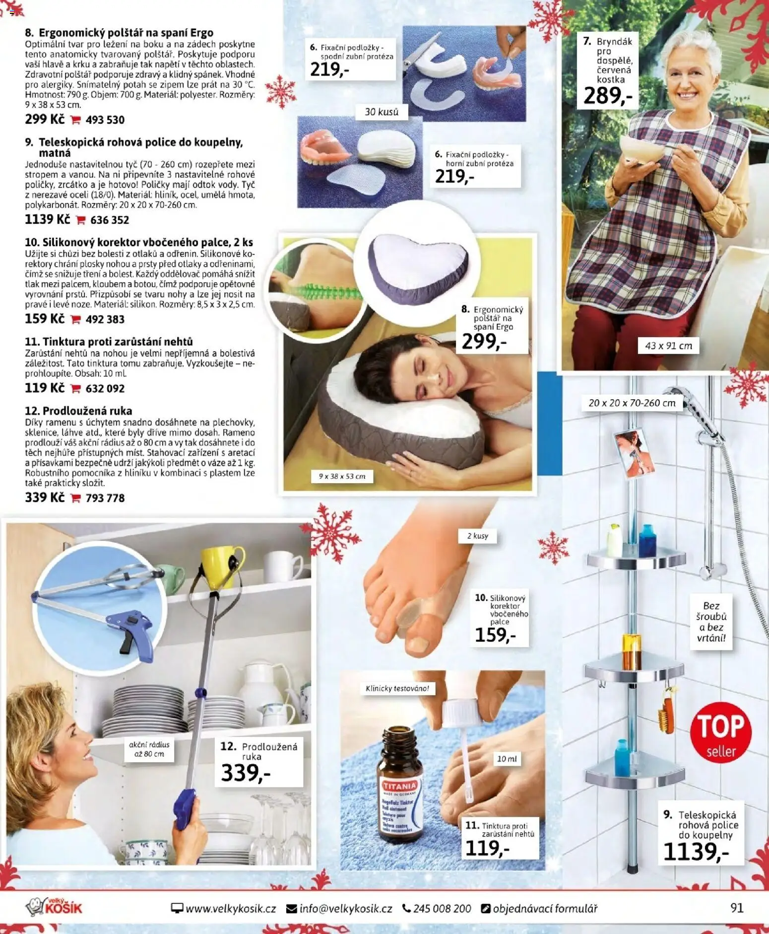 Velký Košík katalog listopad 2025 od 01.11.2025 | Strana: 91 | Produkty: Košík, Lahve, Polštář, Korektor