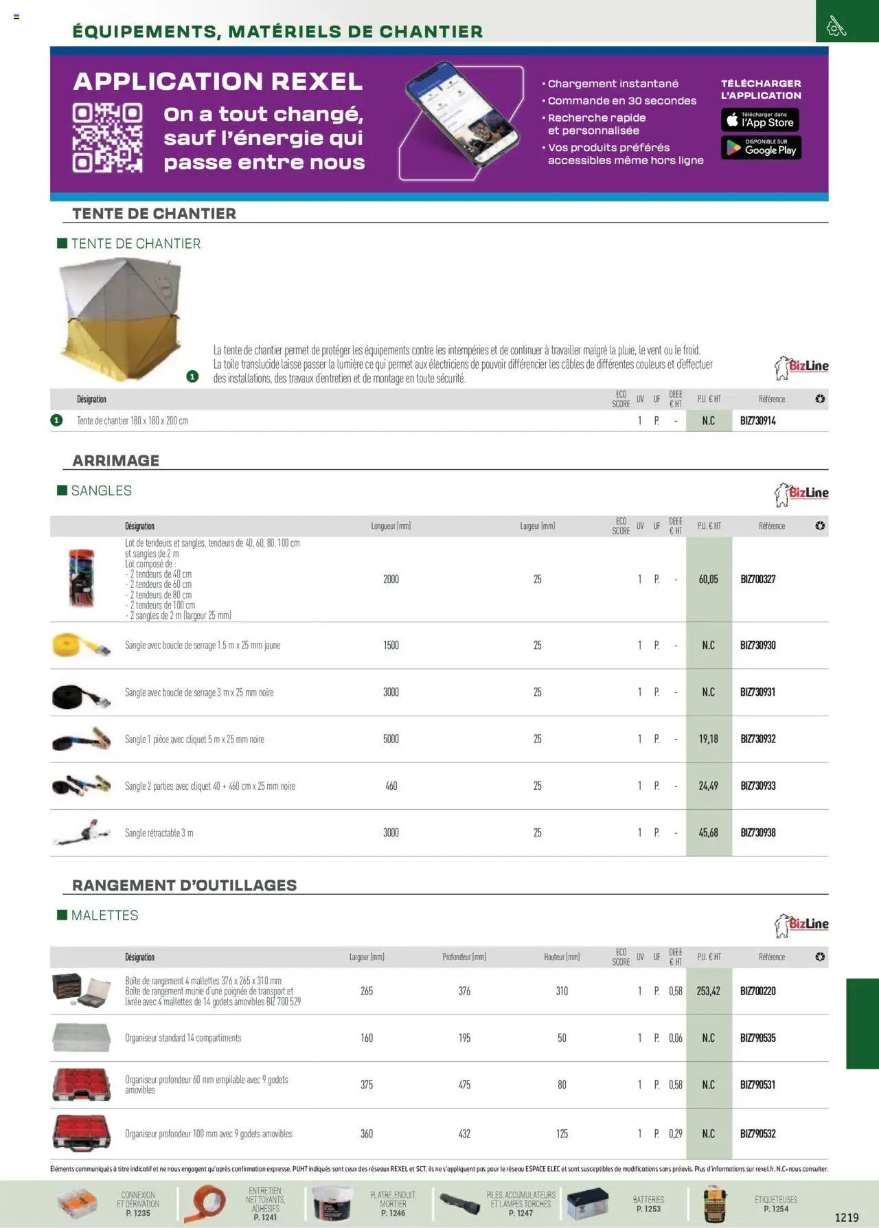  | Page: 93 | Produits: Tente, Mortier, Store, Boîte de rangement