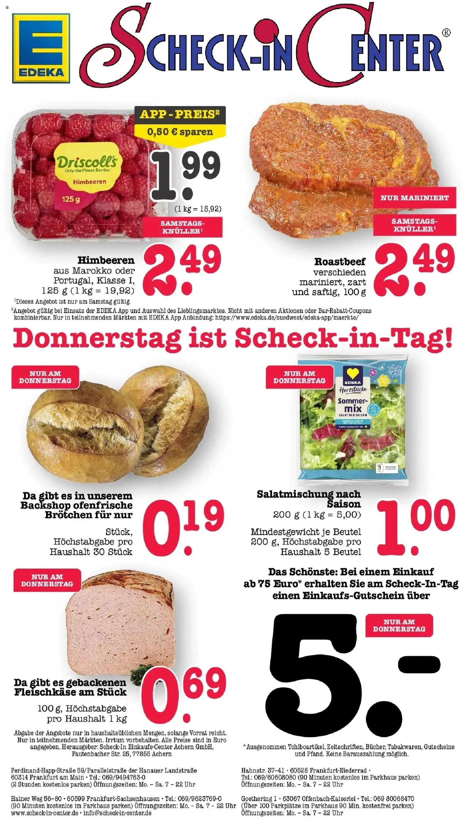 Edeka prospekt Offenbach	 – gültig ab 05.04.2026 | Seite: 70 | Produkte: Ofenfrische, Roastbeef, Salat, Uhr