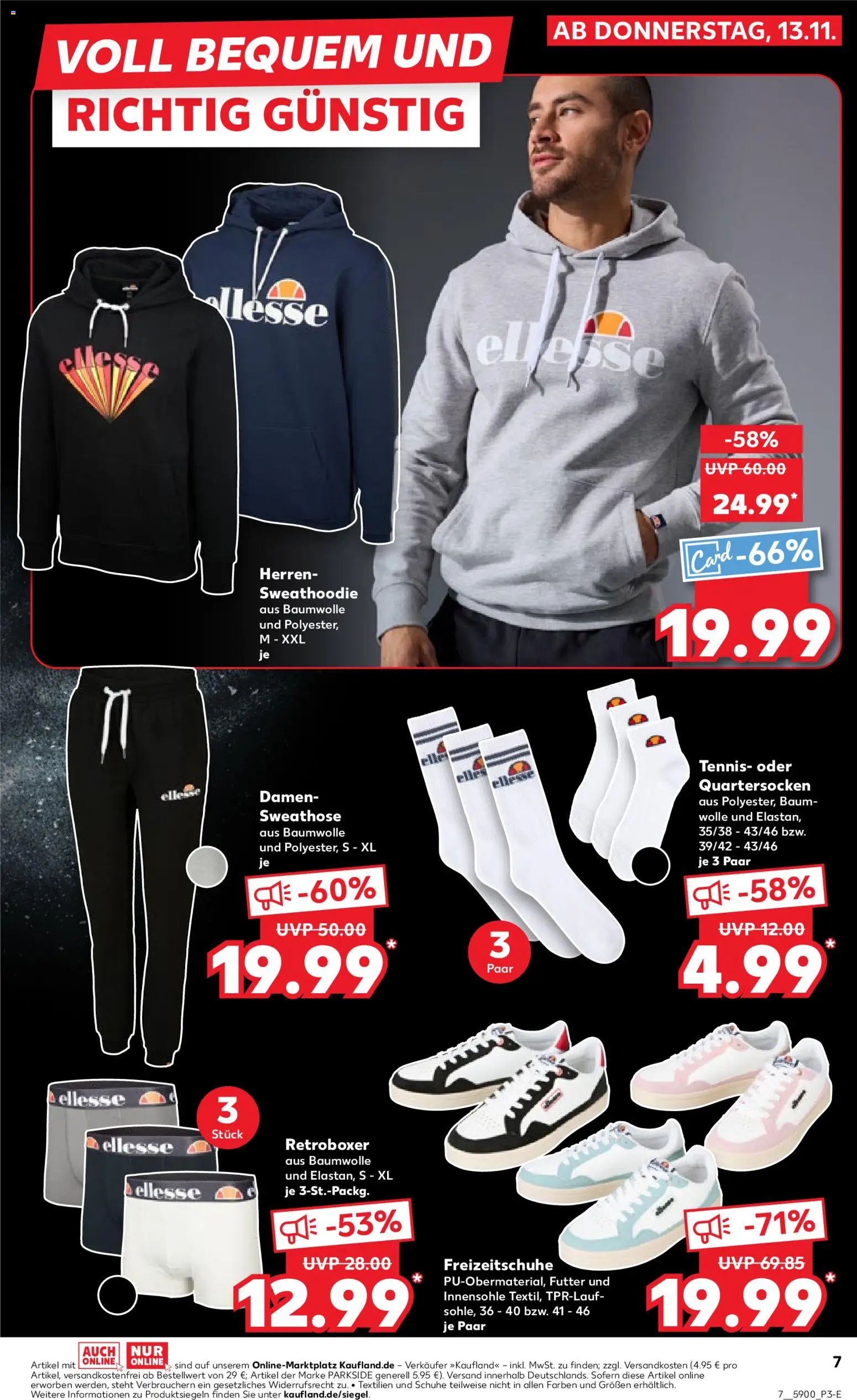 Kaufland prospekt Leipzig	 – gültig ab 13.11.2025 | Seite: 7 | Produkte: Sweathose, Hoodie, Boxer