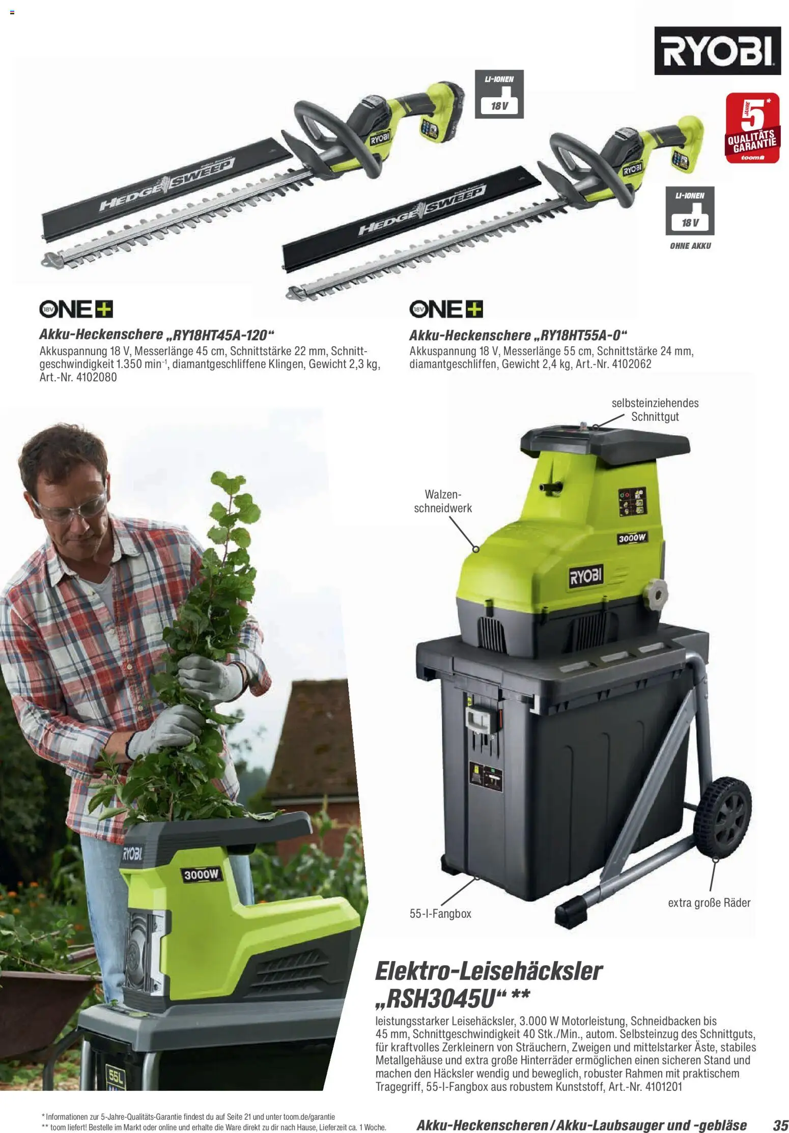 Toom Baumarkt Gartenpflege & Teich 2026 – gültig ab 20.02.2026 | Seite: 35 | Produkte: Gewicht