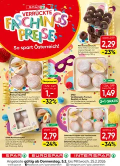 Spar Fasching - Tirol ab 05.02.2026 gültig