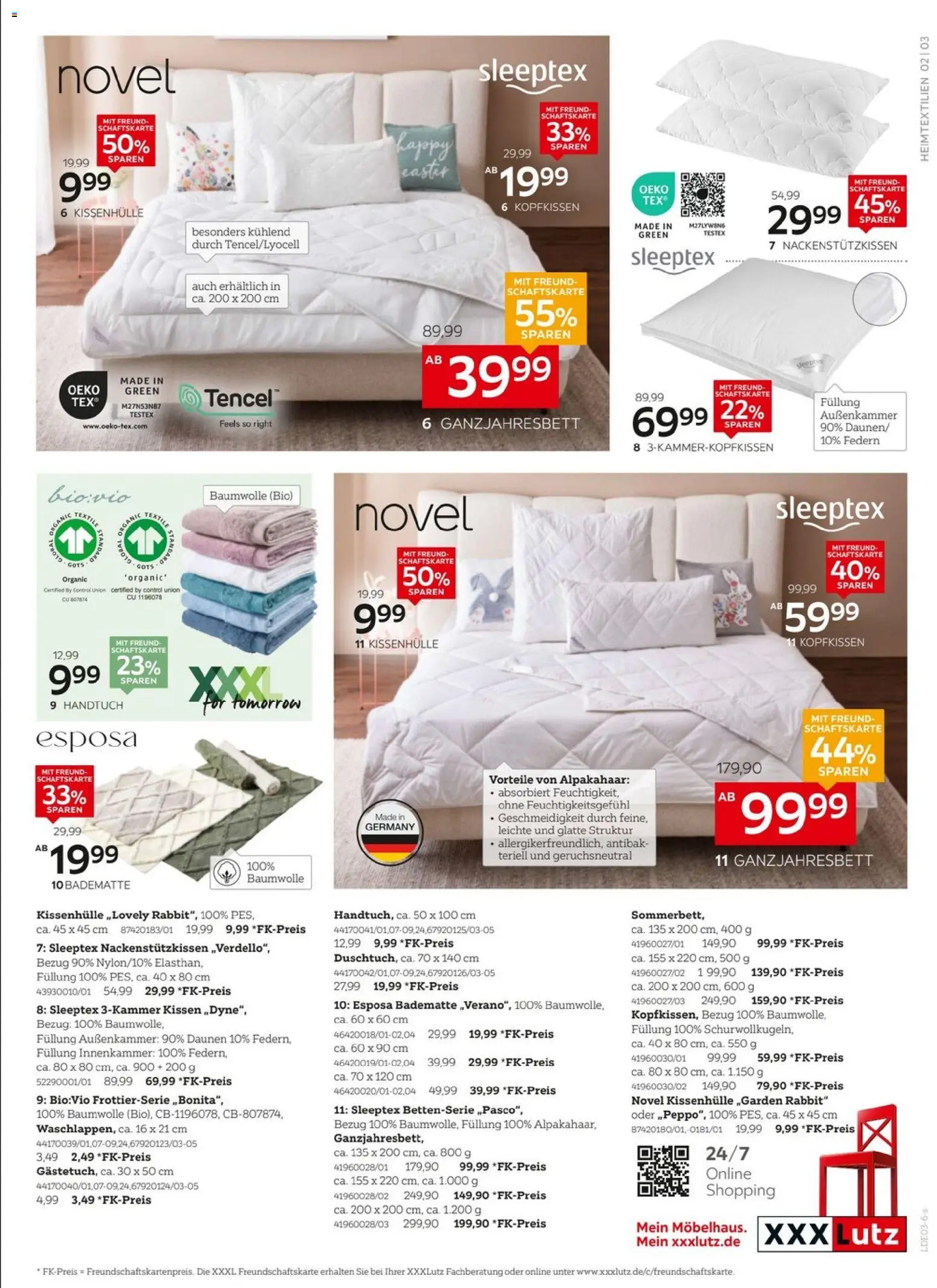 XXXL Lutz - BBQ-Time – gültig ab 08.03.2026 | Seite: 3 | Produkte: Kissen, Kopfkissen