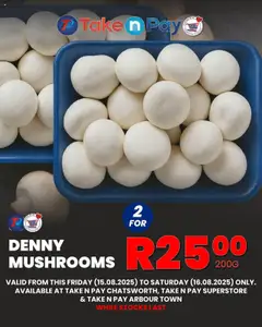Preview of Take n Pay specials valid from 15.08.2025