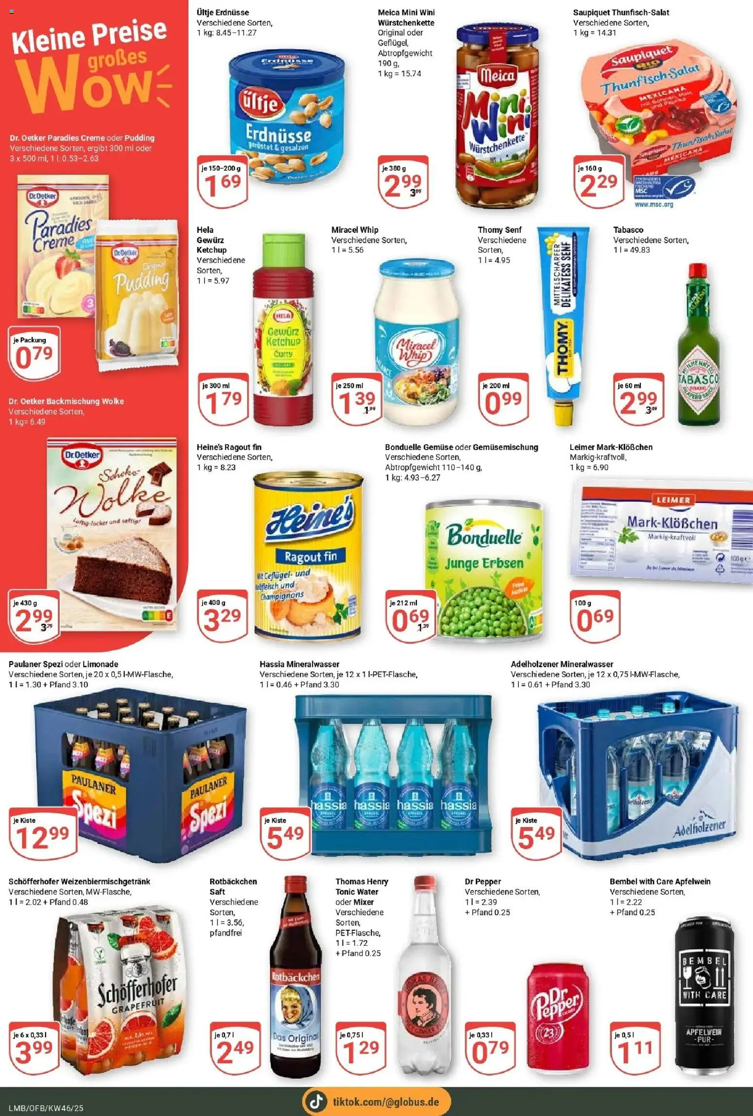 Globus prospekt Limburg	 – gültig ab 09.11.2025 | Seite: 8 | Produkte: Mixer, Paulaner spezi, Limonade, Mineralwasser