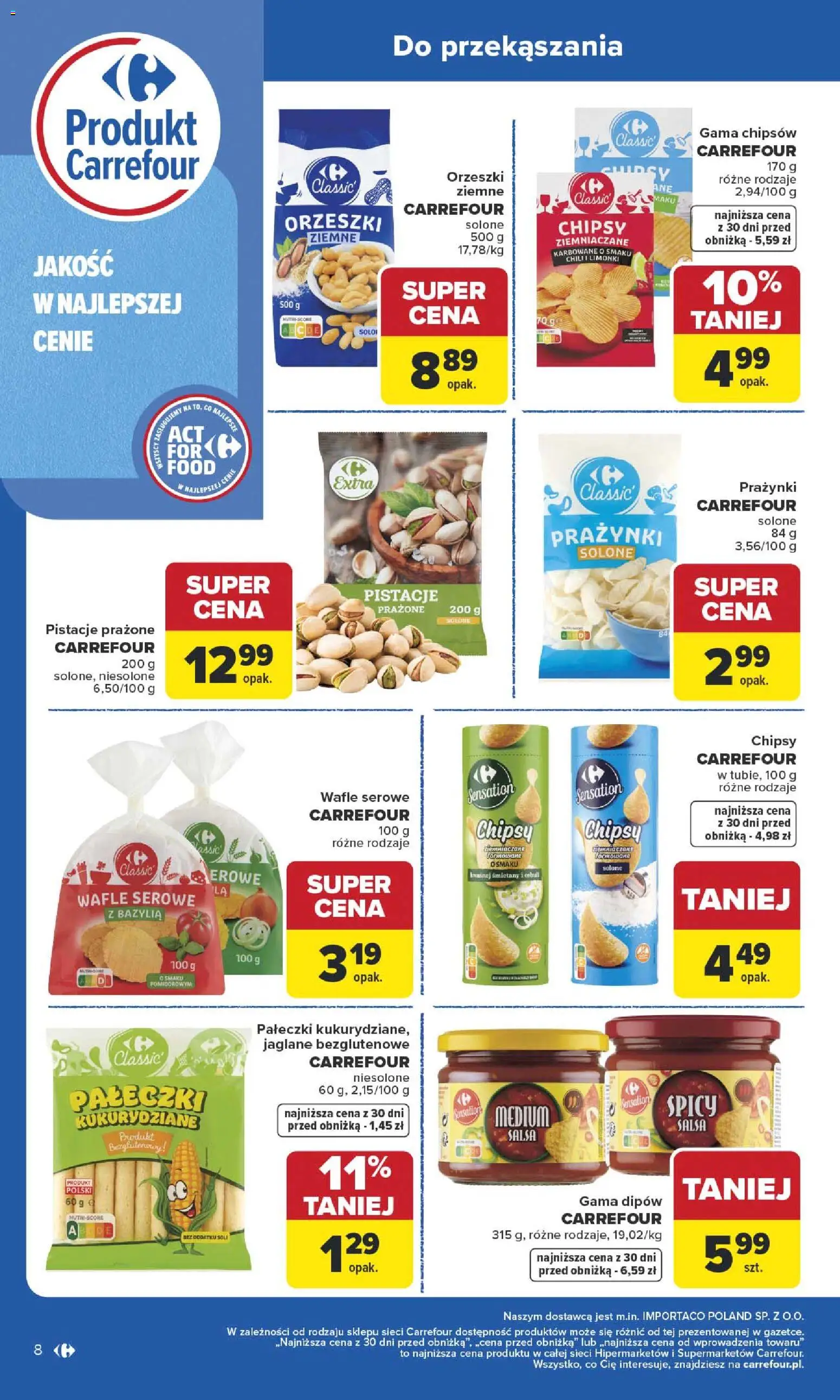 Carrefour Gazetka - Wybierz Jakość W Najlepszej Cenie od 19.01.2026 | Strona: 8 | Produkty: Chili, Chipsy, Wafle, Bazylia