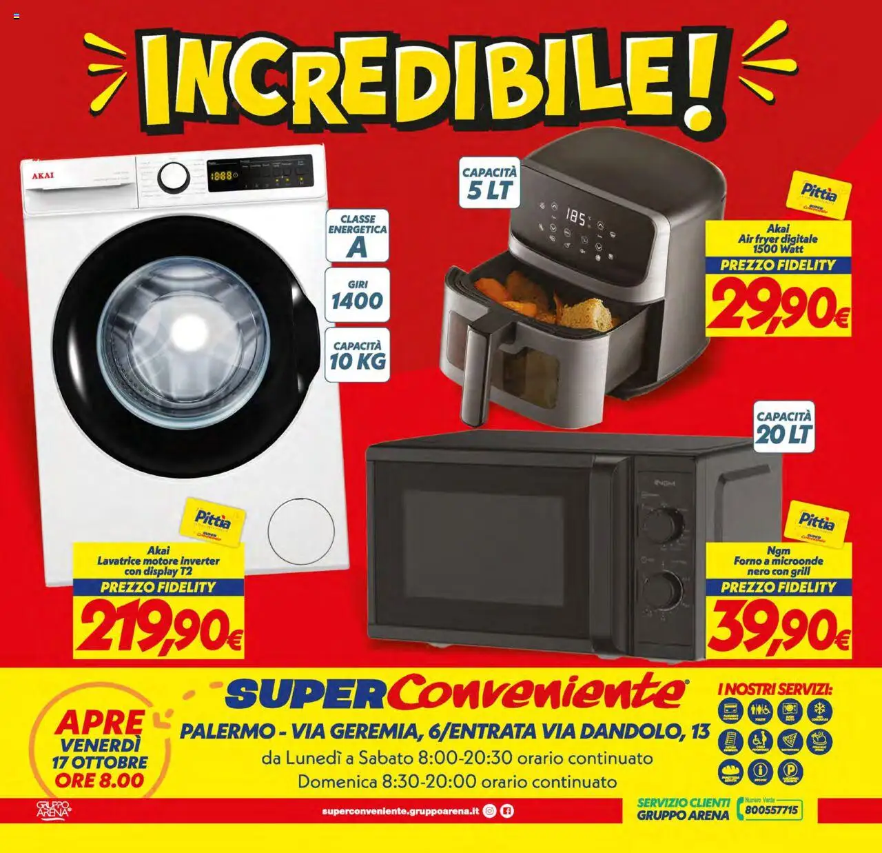 Volantino SuperConveniente del 17.10.2025 | Pagina: 32 | Prodotti: Microonde, Lavatrice, Forno a microonde, Forno