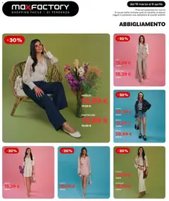 Anteprima del volantino Max Factory volantino valido a partire dal 16.03.2026 | Pagina: 5 | Prodotti: Giacca, Pantaloni, Gilet, Vestito
