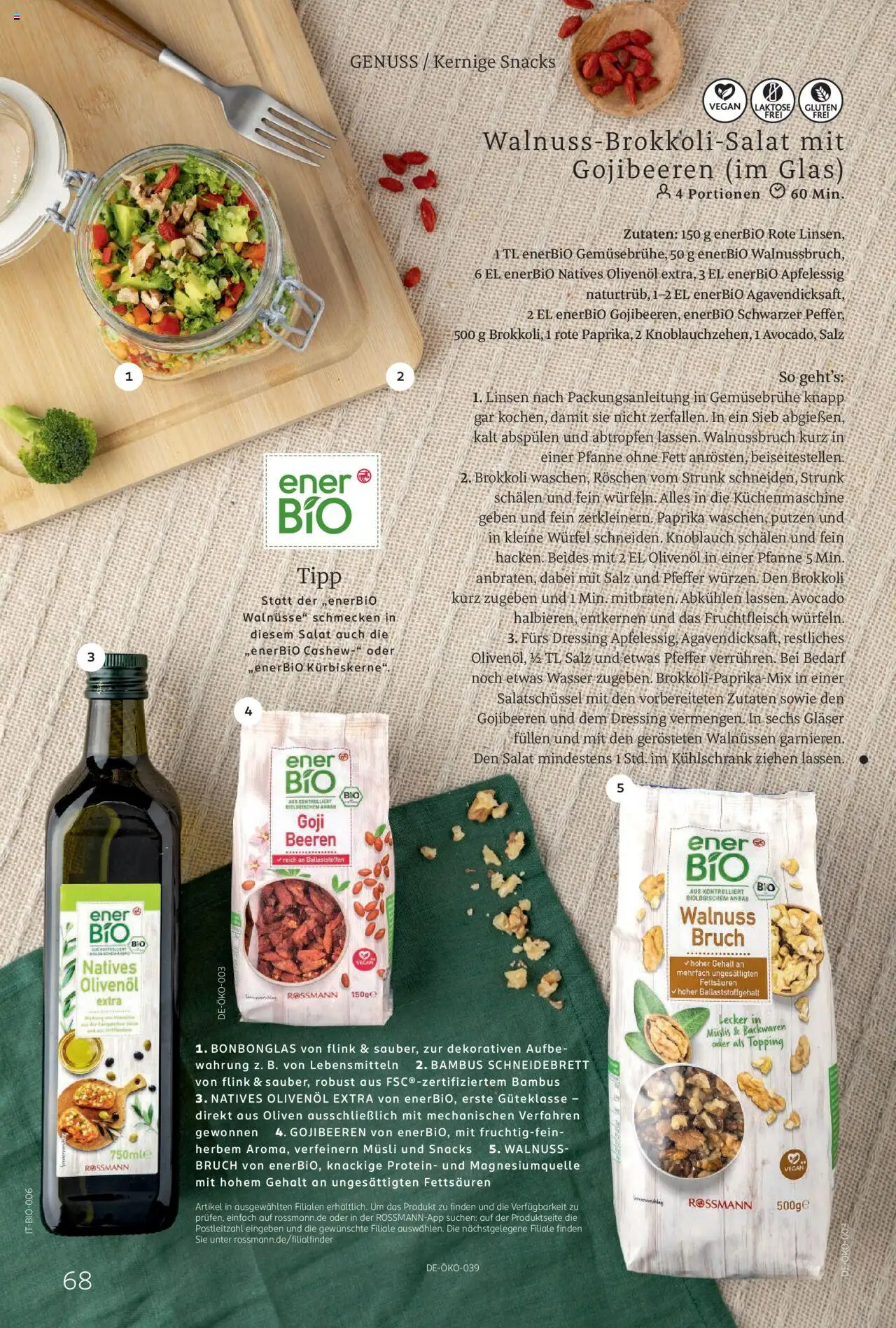 Rossmann Centaur - gültig ab dem 01.08.2025 | Seite: 68 | Produkte: Olivenol, Kühlschrank, Wasser, Salat