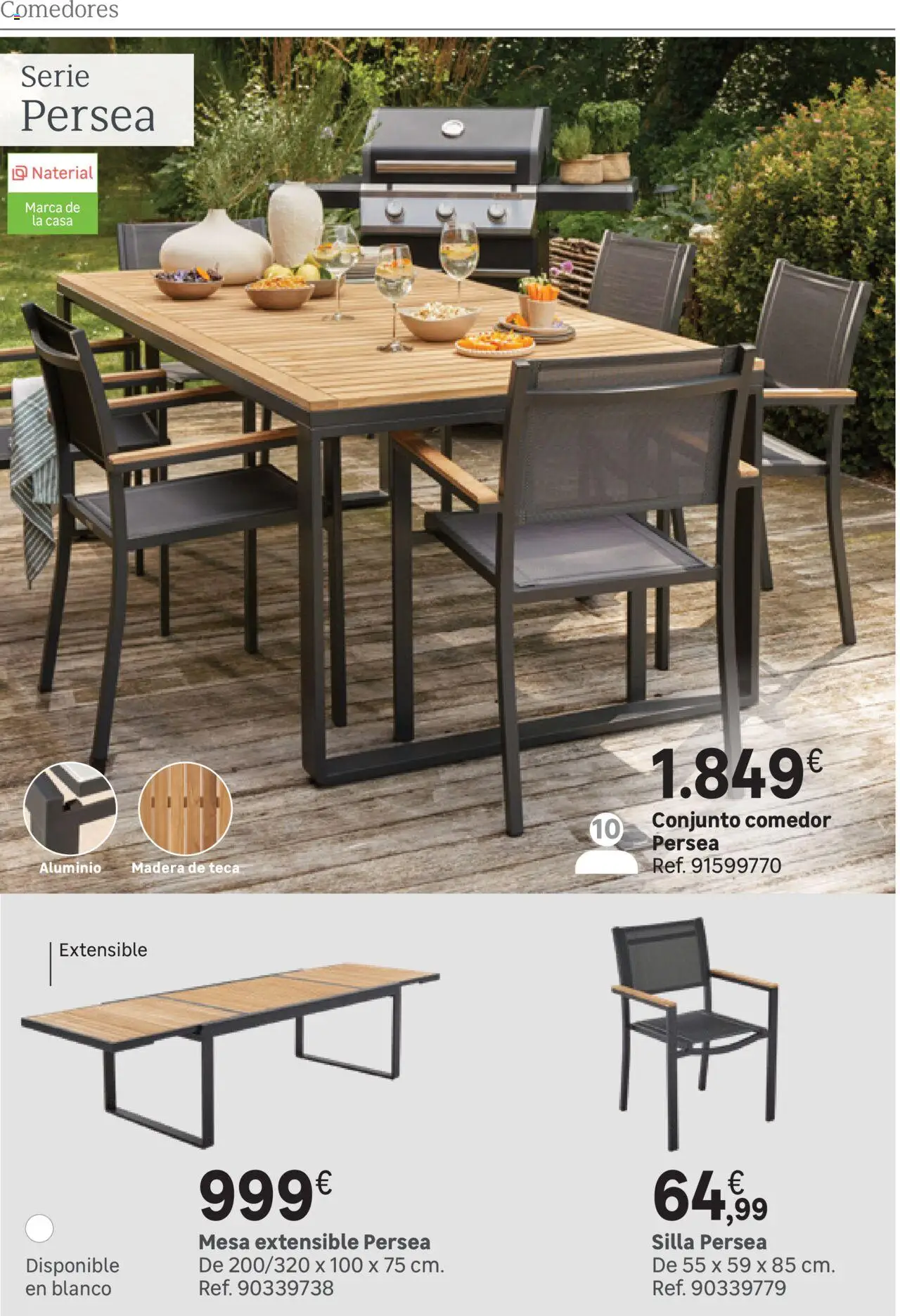 Leroy Merlin catálogo │ válido desde el 25.03.2025 | Página: 57 | Productos: Mesa extensible, Mesa, Silla