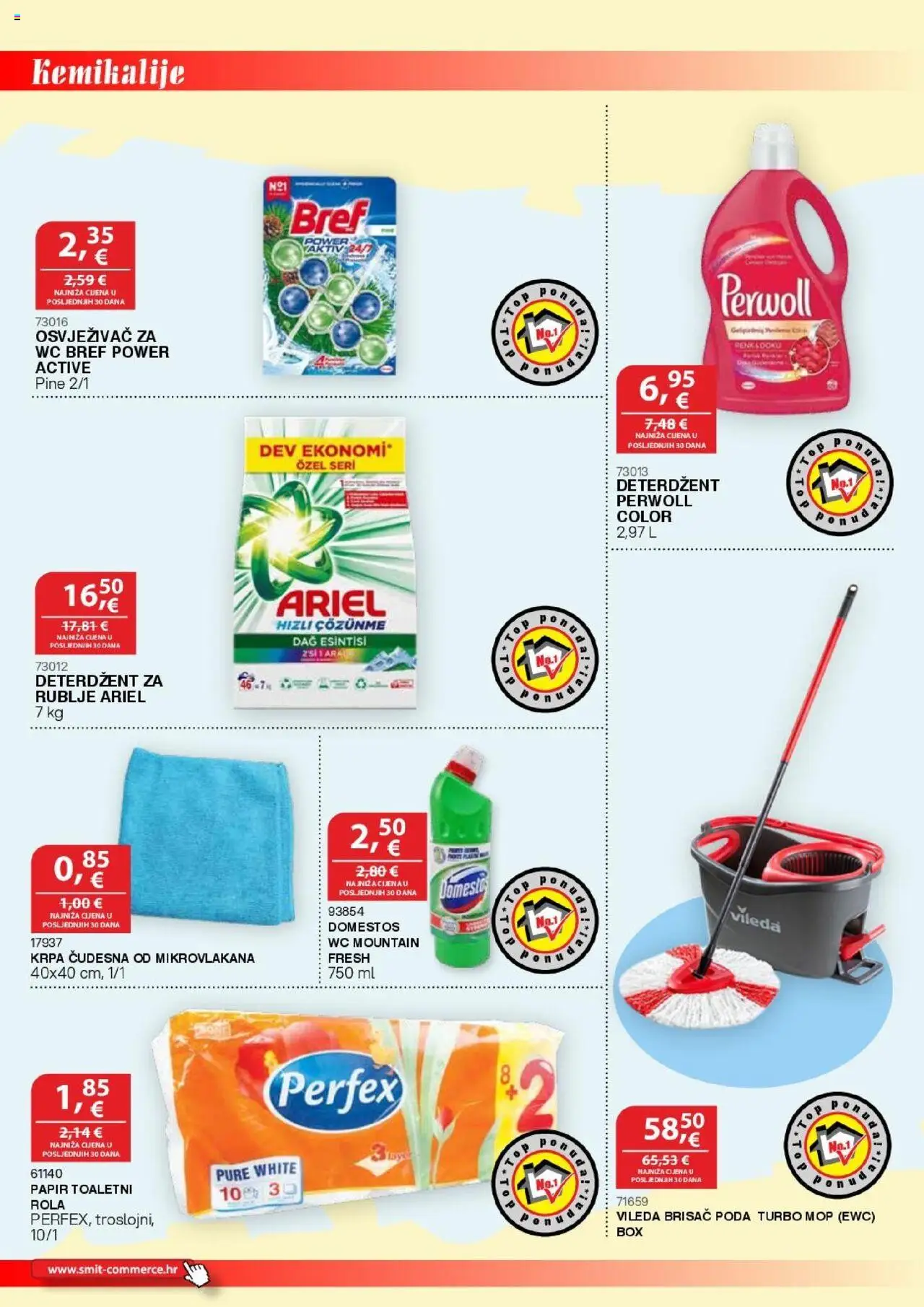 Smit Commerce katalog | vrijedi od 15.10.2025 | Stranica: 2 | Proizvodi: Mop, Deterdžent, Domestos, Ariel