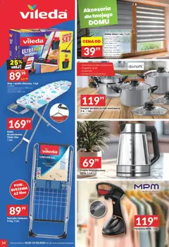 Pogląd oferty "Twój Market gazetka" - ważna od 18.03.2026 | Strona: 34 | Produkty: Karta, Suszarka, Parownica, Vileda