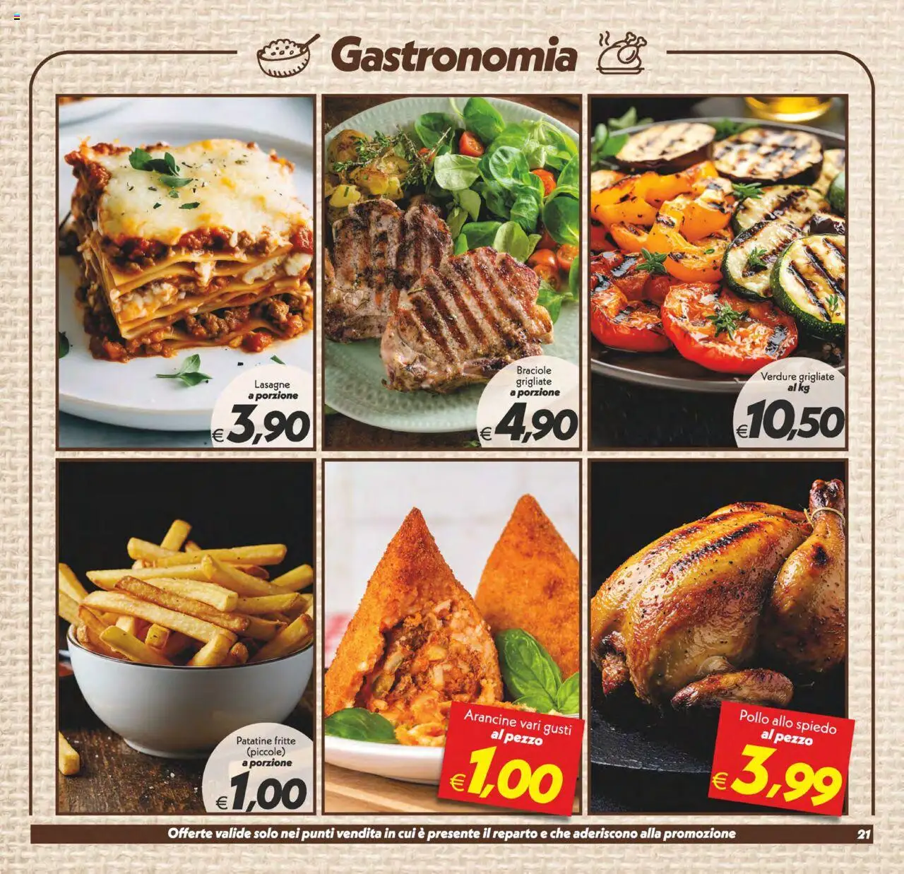 Volantino SuperConveniente del 18.09.2025 | Pagina: 21 | Prodotti: Pollo, Patatine, Verdure