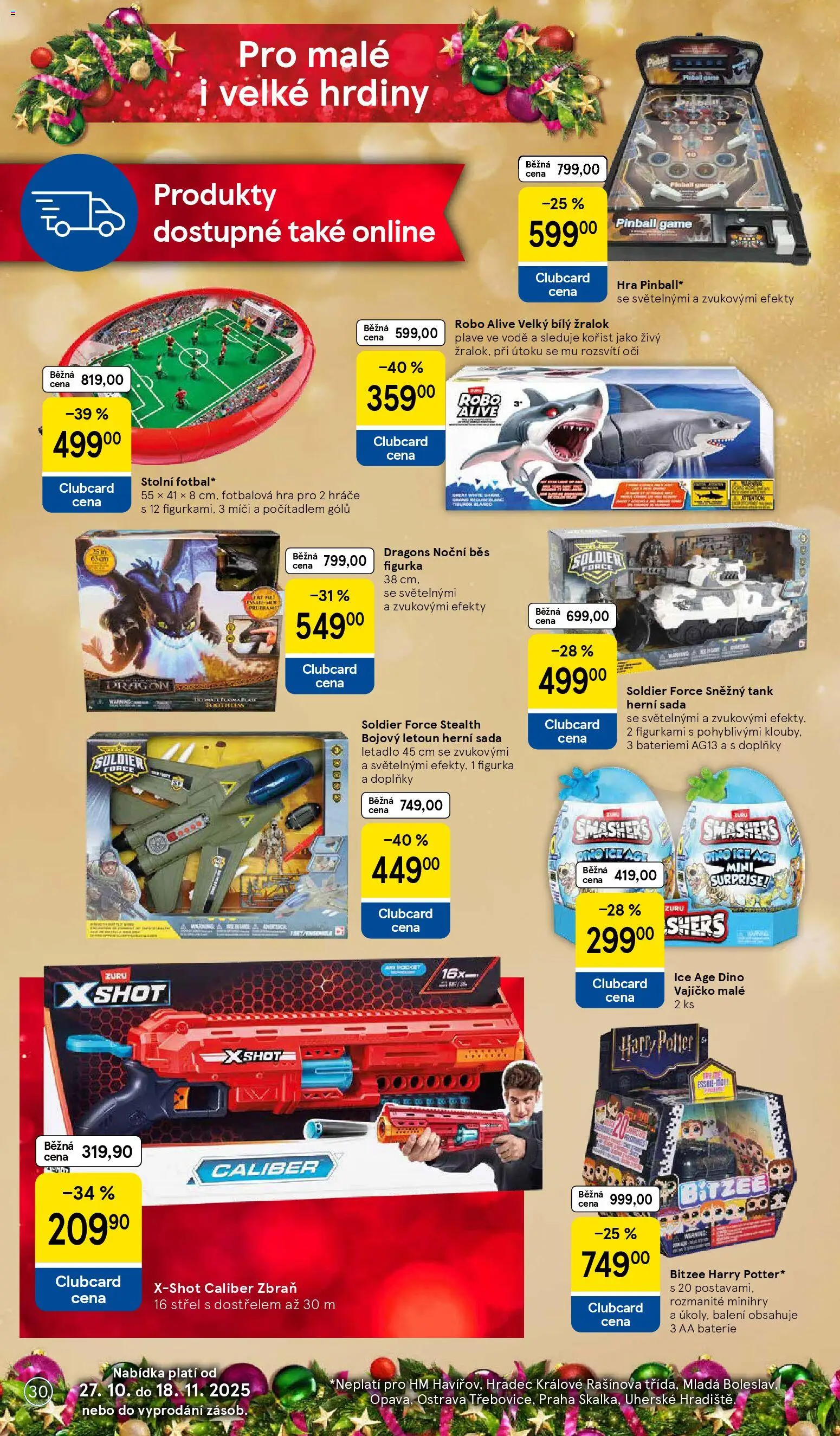 Tesco katalog od 27.10.2025 | Strana: 30 | Produkty: Hra, Harry Potter, Caro, Baterie
