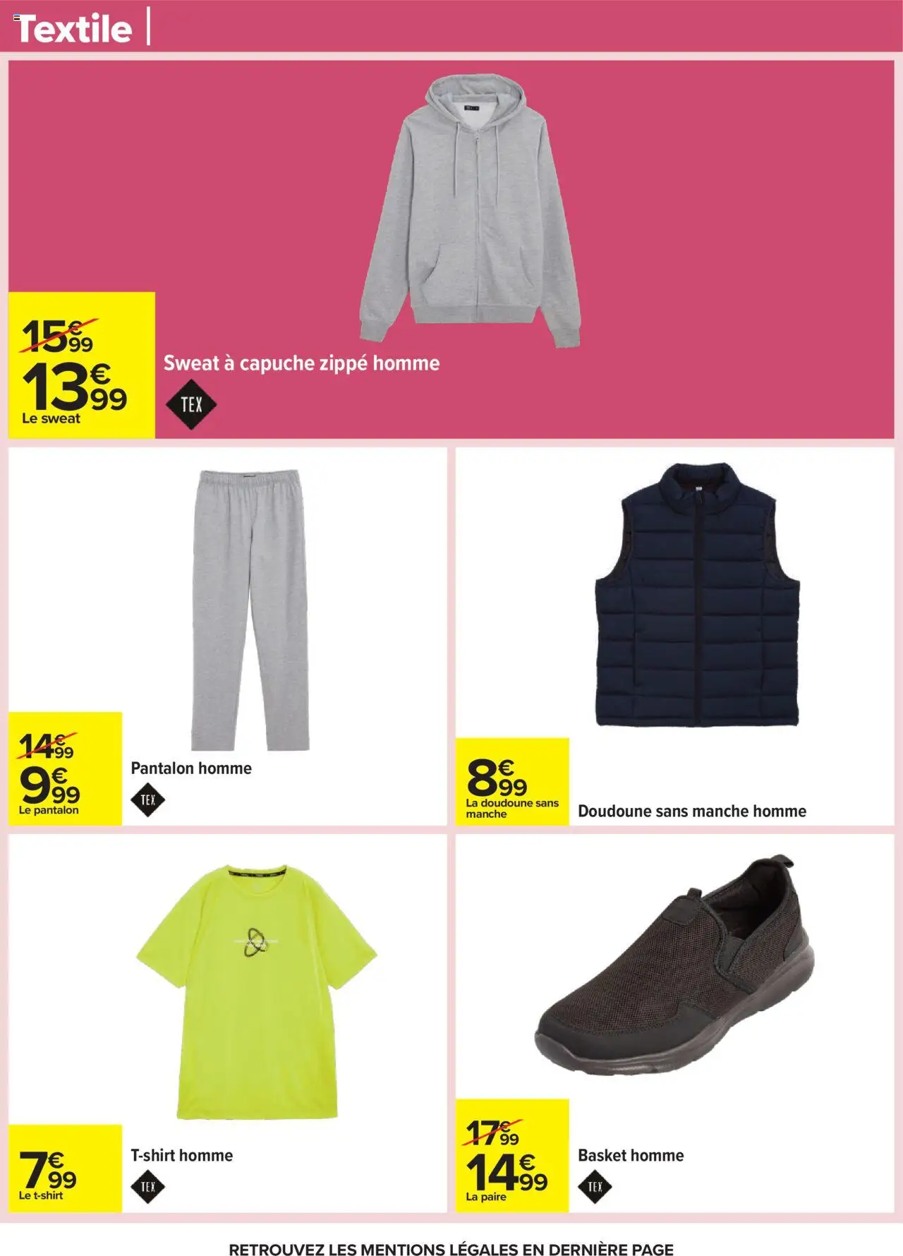  | Page: 80 | Produits: Sweat à capuche, Pantalon, Doudoune, Doudoune sans manche