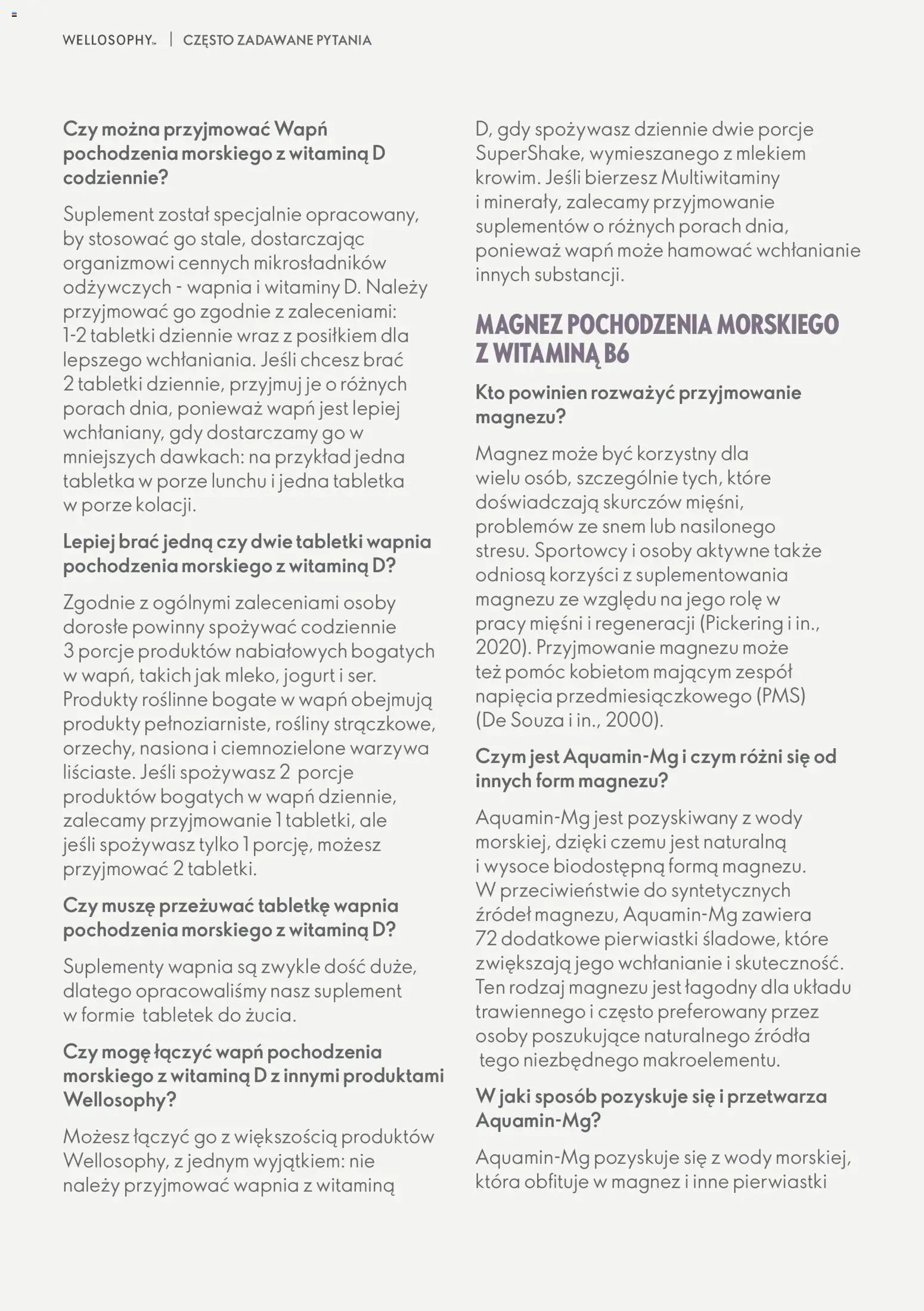 Oriflame Katalog - Przewodnik po produktach Wellosophy od 15.11.2023 | Strona: 55 | Produkty: Woda