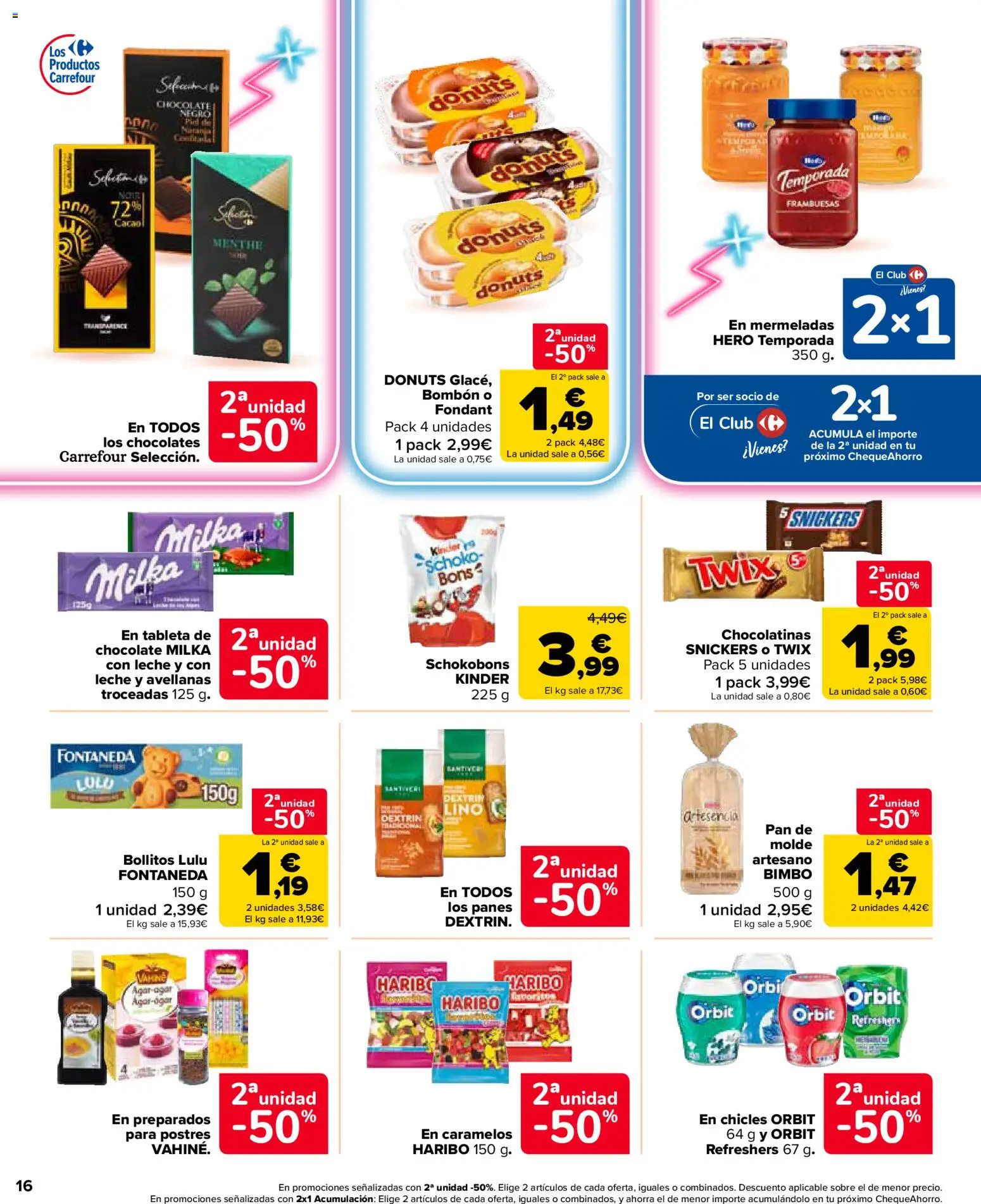 Carrefour Market folleto │ válido desde el 24.03.2026 | Página: 16 | Productos: Chocolatinas, Leche, Chocolate, Tableta