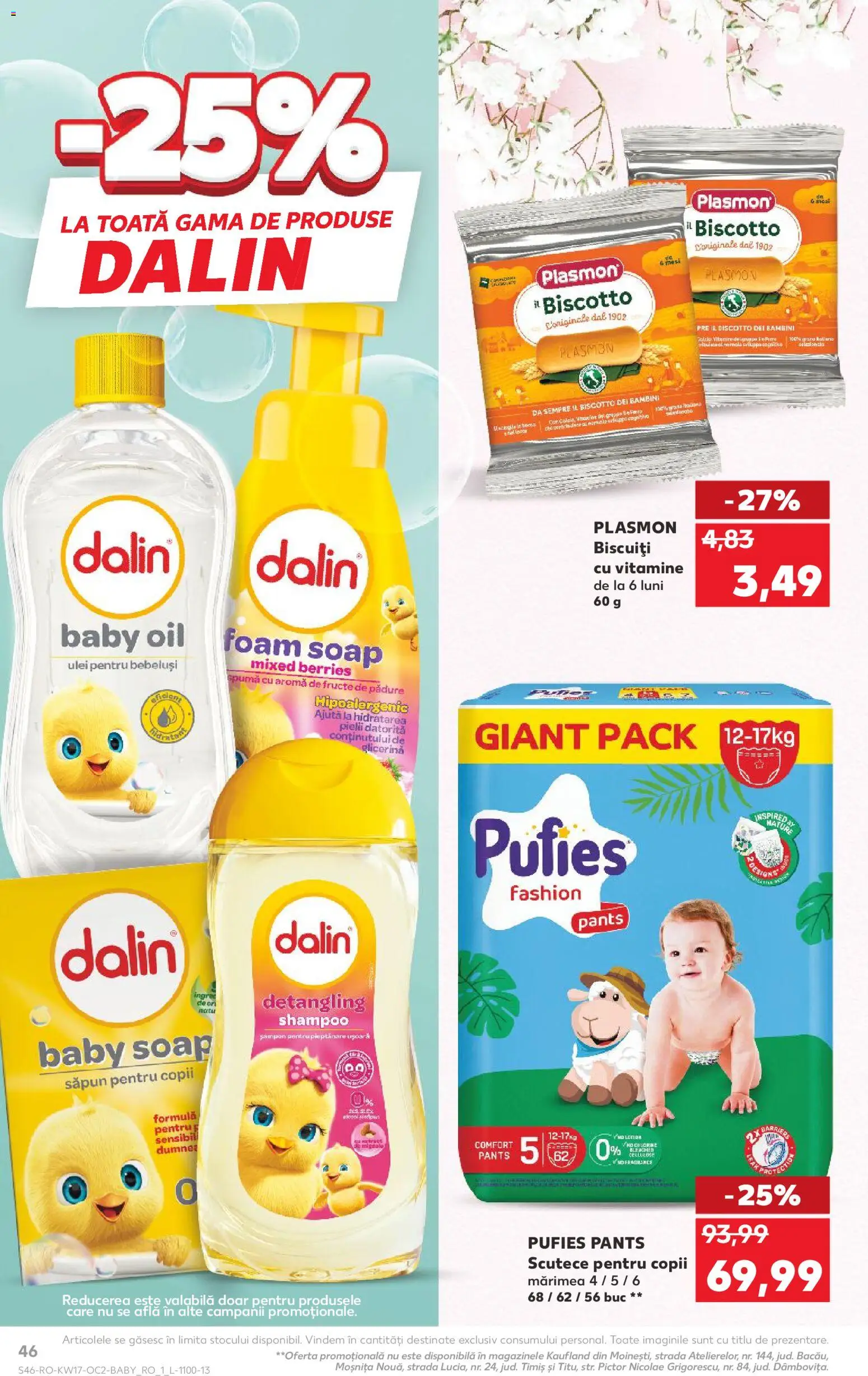 Noul catalog Kaufland – valabil de la 22.04.2026 | Pagină: 46 | Produse: Șampon, Ulei, Săpun, Fructe