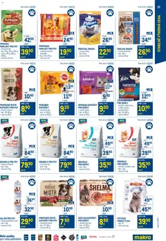 Náhled letáku Makro leták - Stabilně výhodná cena - maloobchod od 24.09.2025 | Strana: 37 | Produkty: Felix, Hovězí, Shelma kapsičky, Granule pro psy