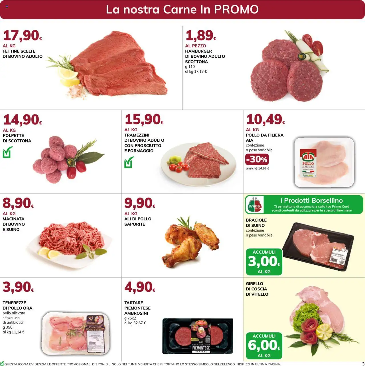 Volantino Basko del 12.08.2025 | Pagina: 3 | Prodotti: Bovino, Prosciutto, Girello, Polpette