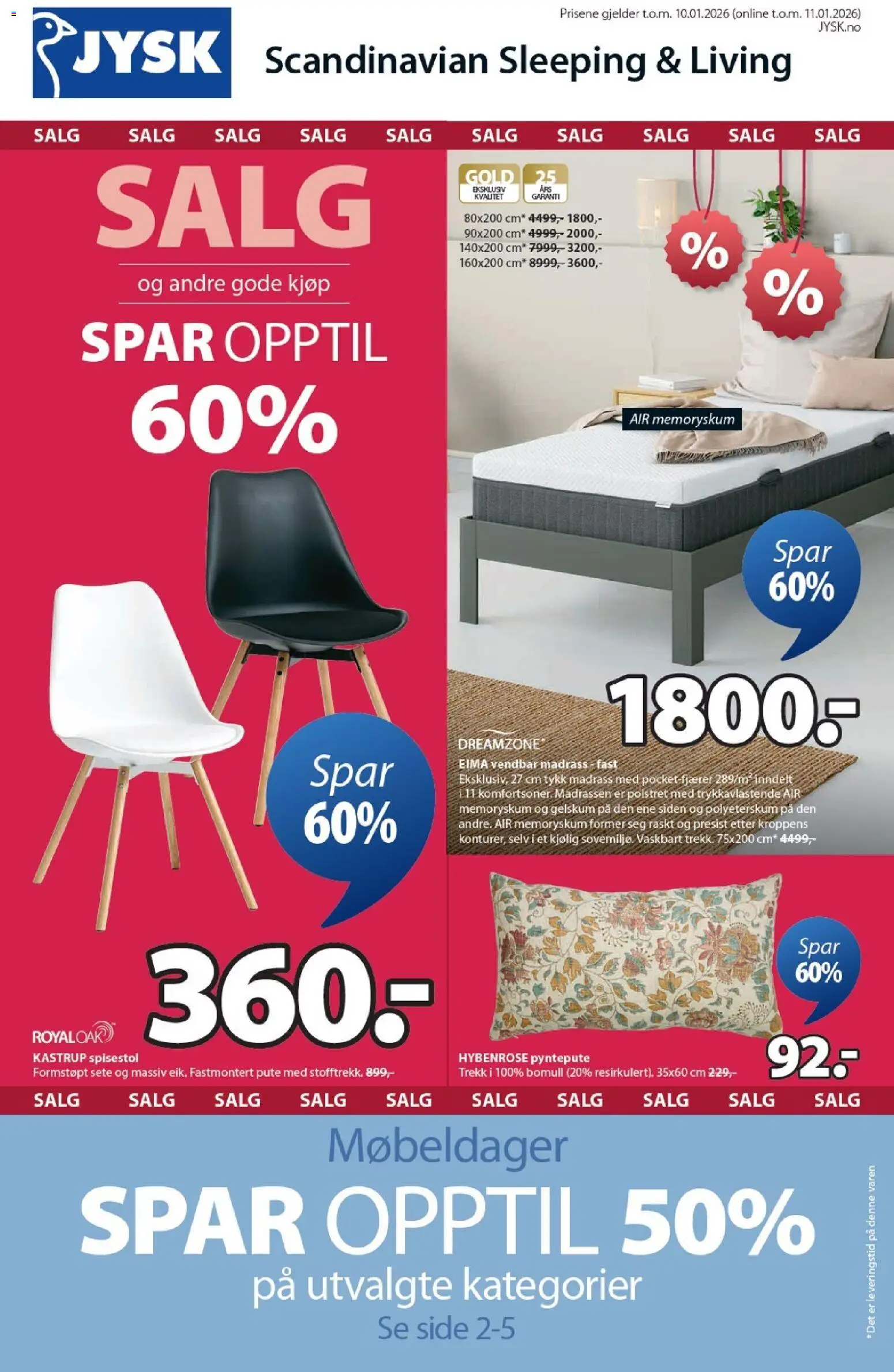 {H1} | Side: 1 | Produkter: Spisestol, Madrass, Pute, Pyntepute