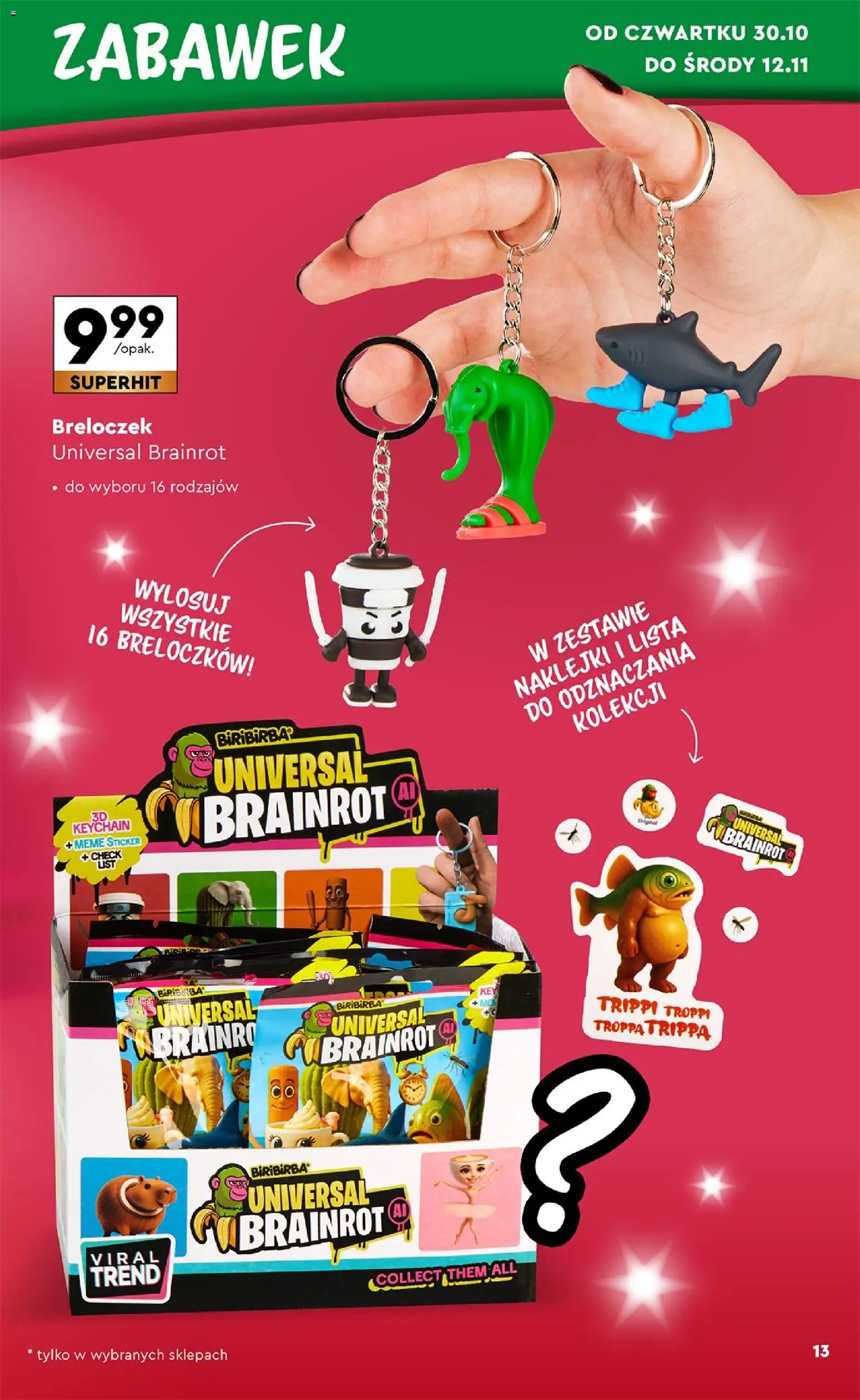 Biedronka Black Friday od 25.10.2025 | Strona: 13 | Produkty: Naklejki