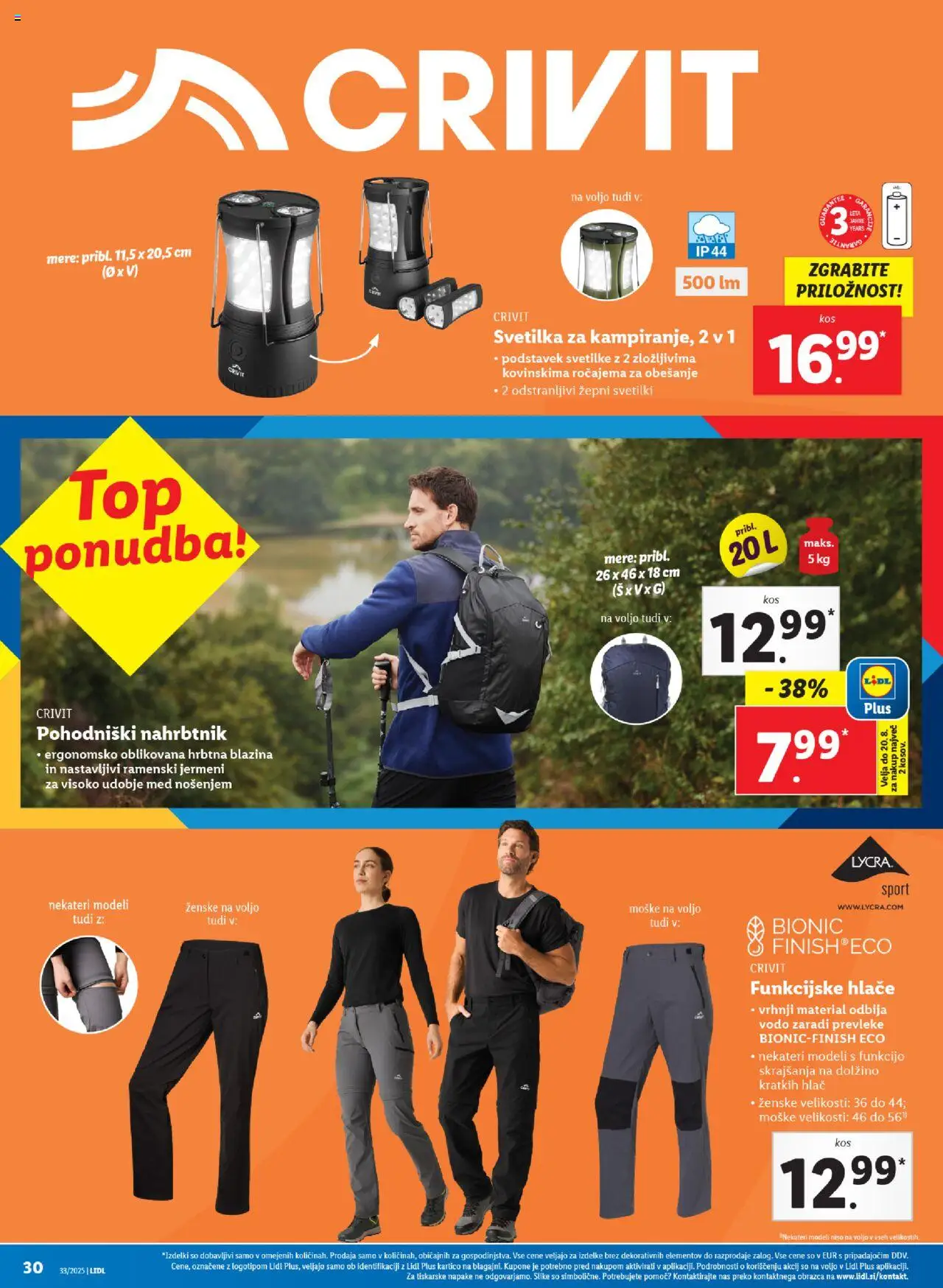 Lidl katalog │ velja od 14.08.2025 | Stran: 64 | Izdelki: Blazina, Svetilka, Hlace, Nahrbtnik
