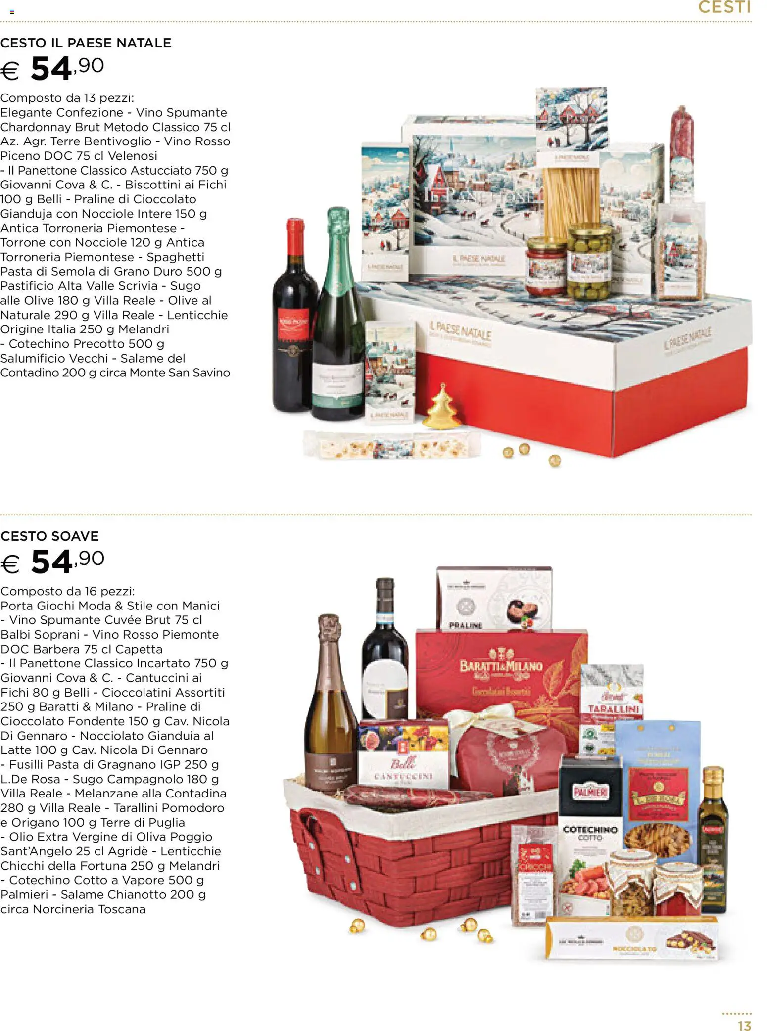 Volantino Esselunga S del 13.11.2025 | Pagina: 13 | Prodotti: Spumante, Olio extra vergine, Cioccolatini, Vino rosso