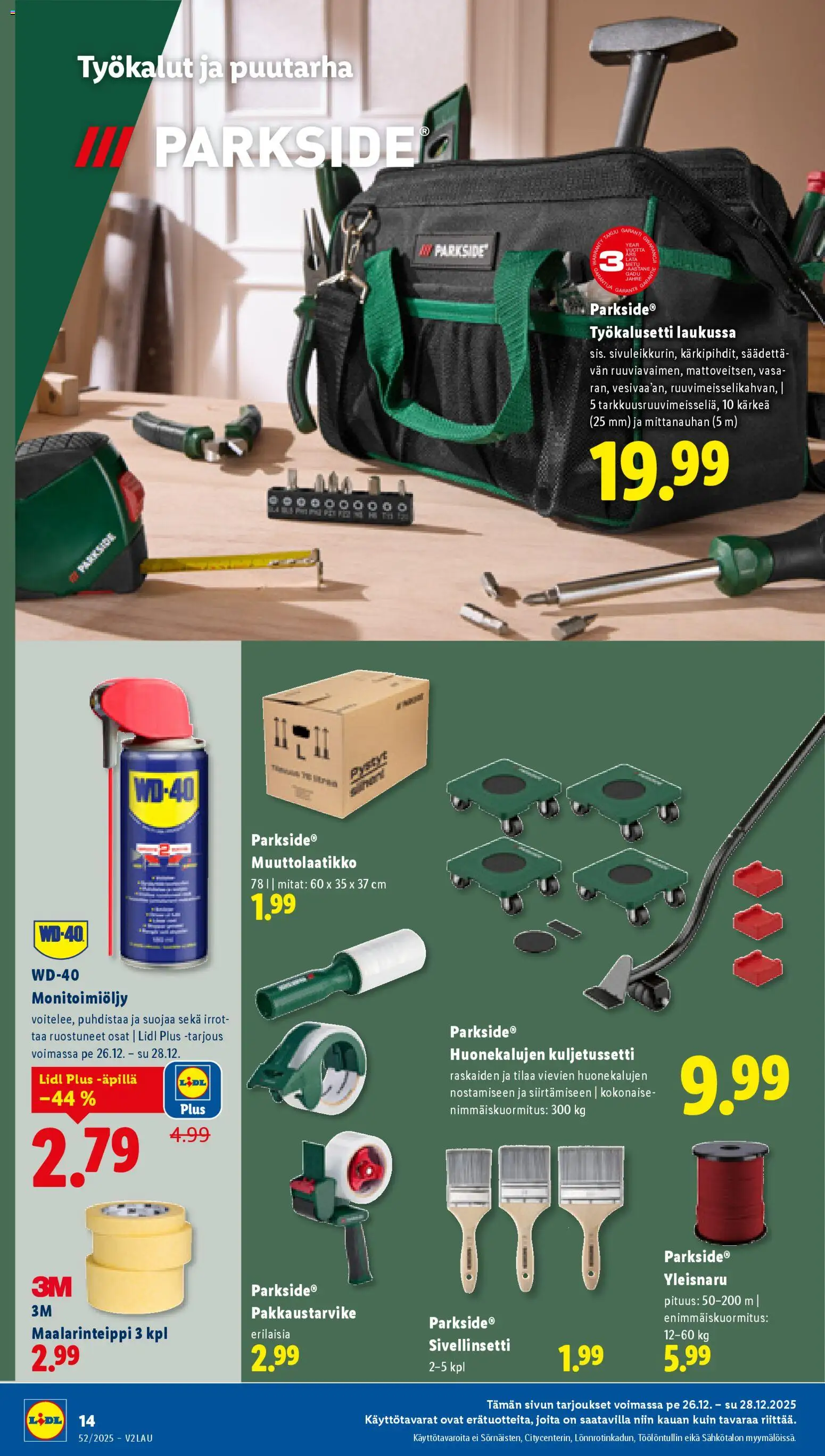 Lidl tarjoukset - Rovaniemi – voimassa 26.12.2025 alkaen | Sivu: 14 | Tuotteet: Maalarinteippi